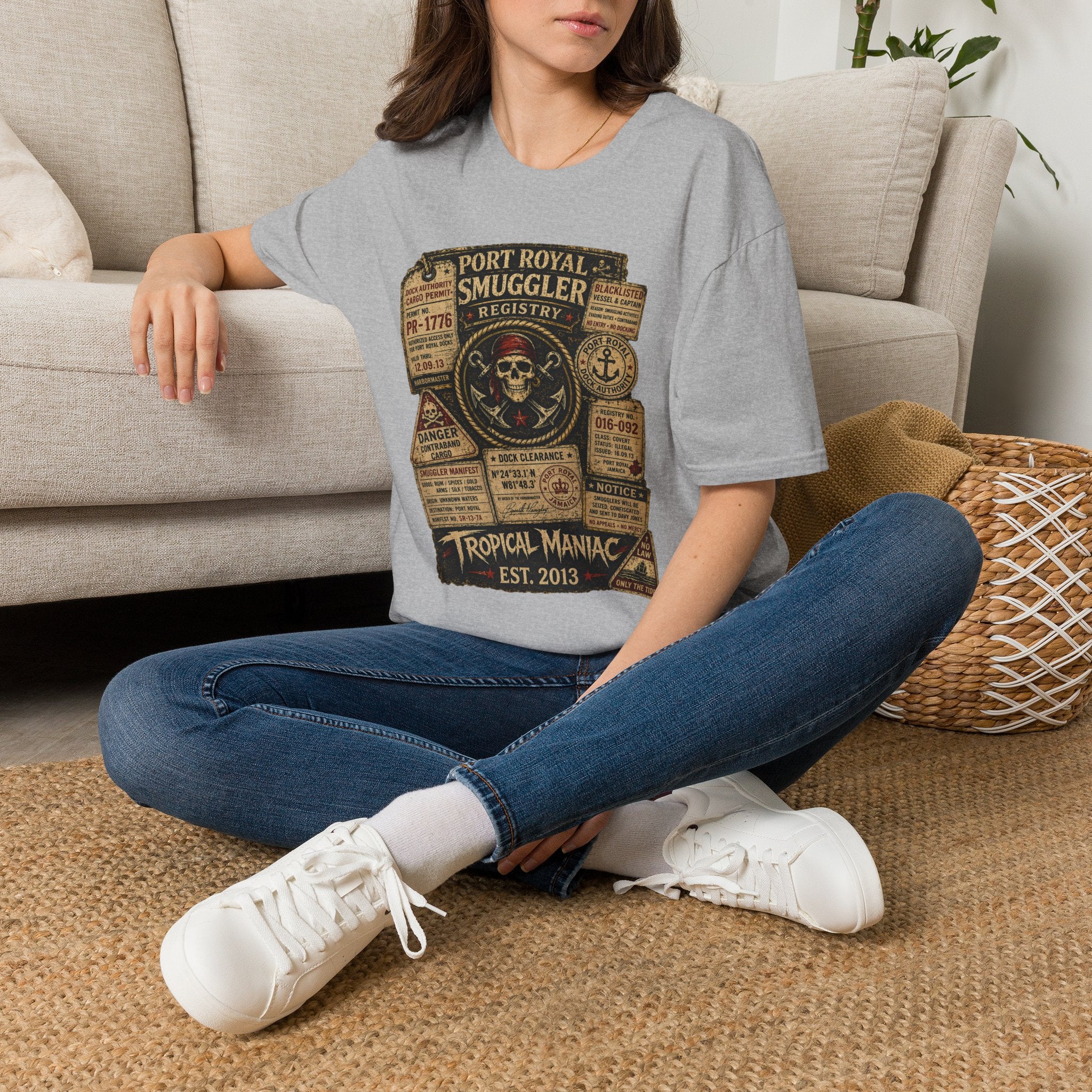 Smuggler Registry Skull T-Shirt