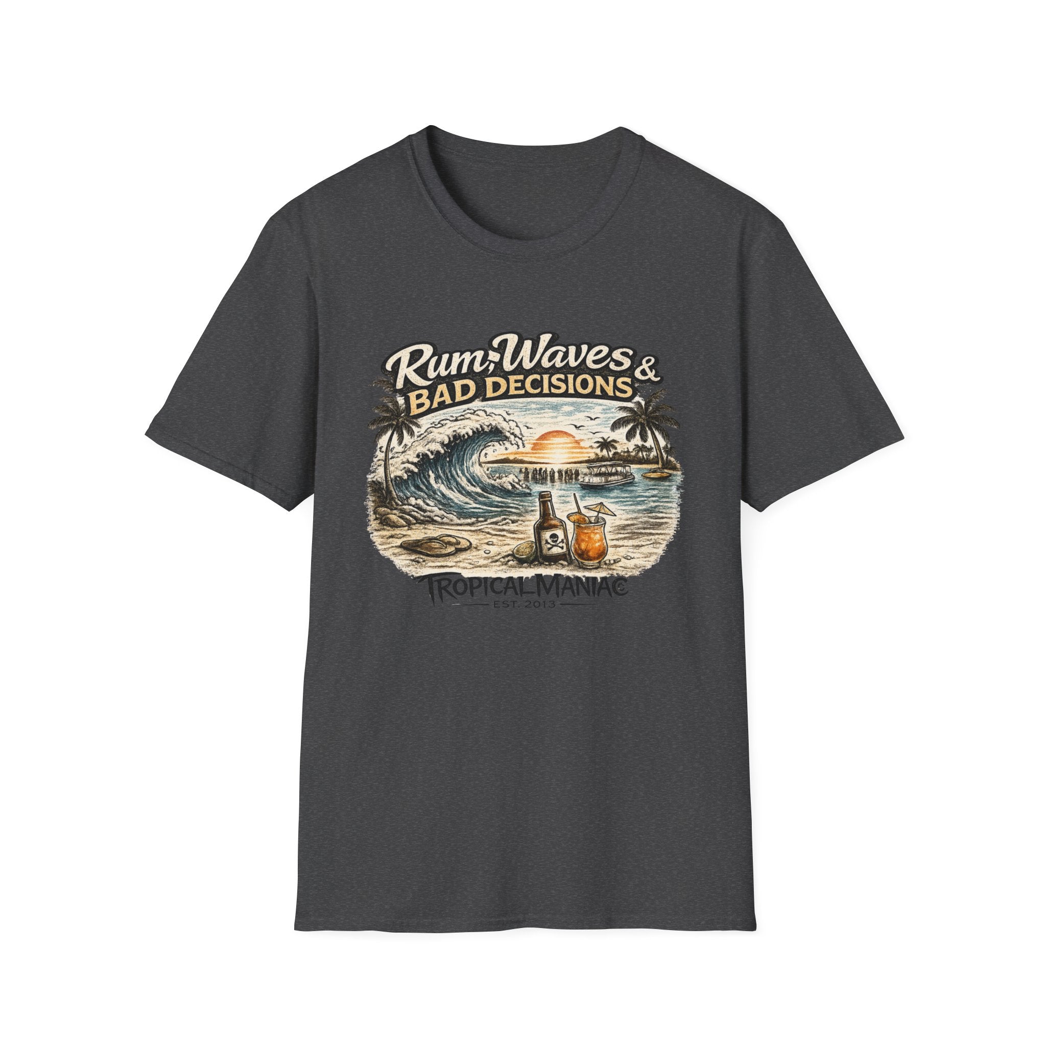 Rum, Waves & Bad Decisions T-Shirt