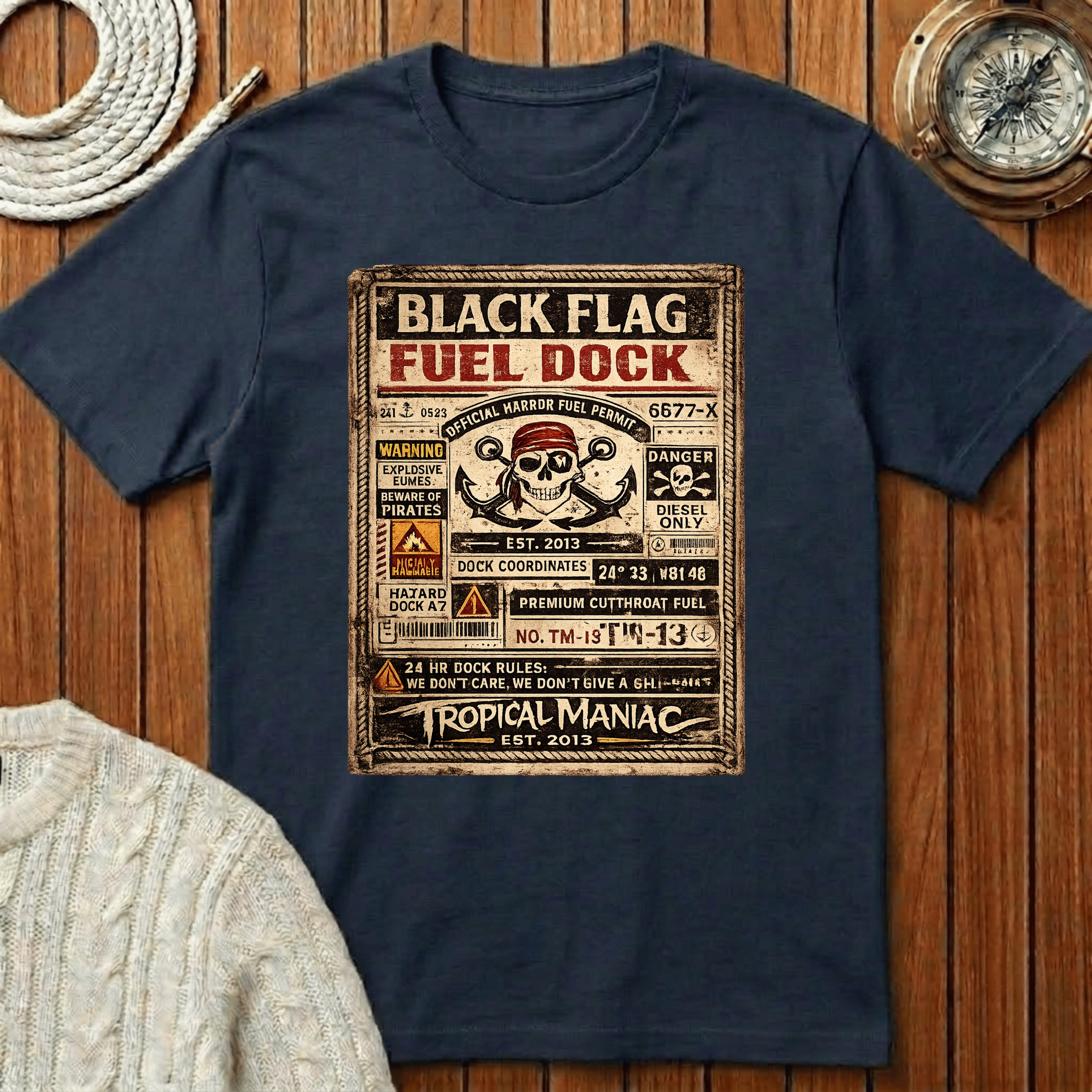 Black Flag Fuel Dock T-Shirt
