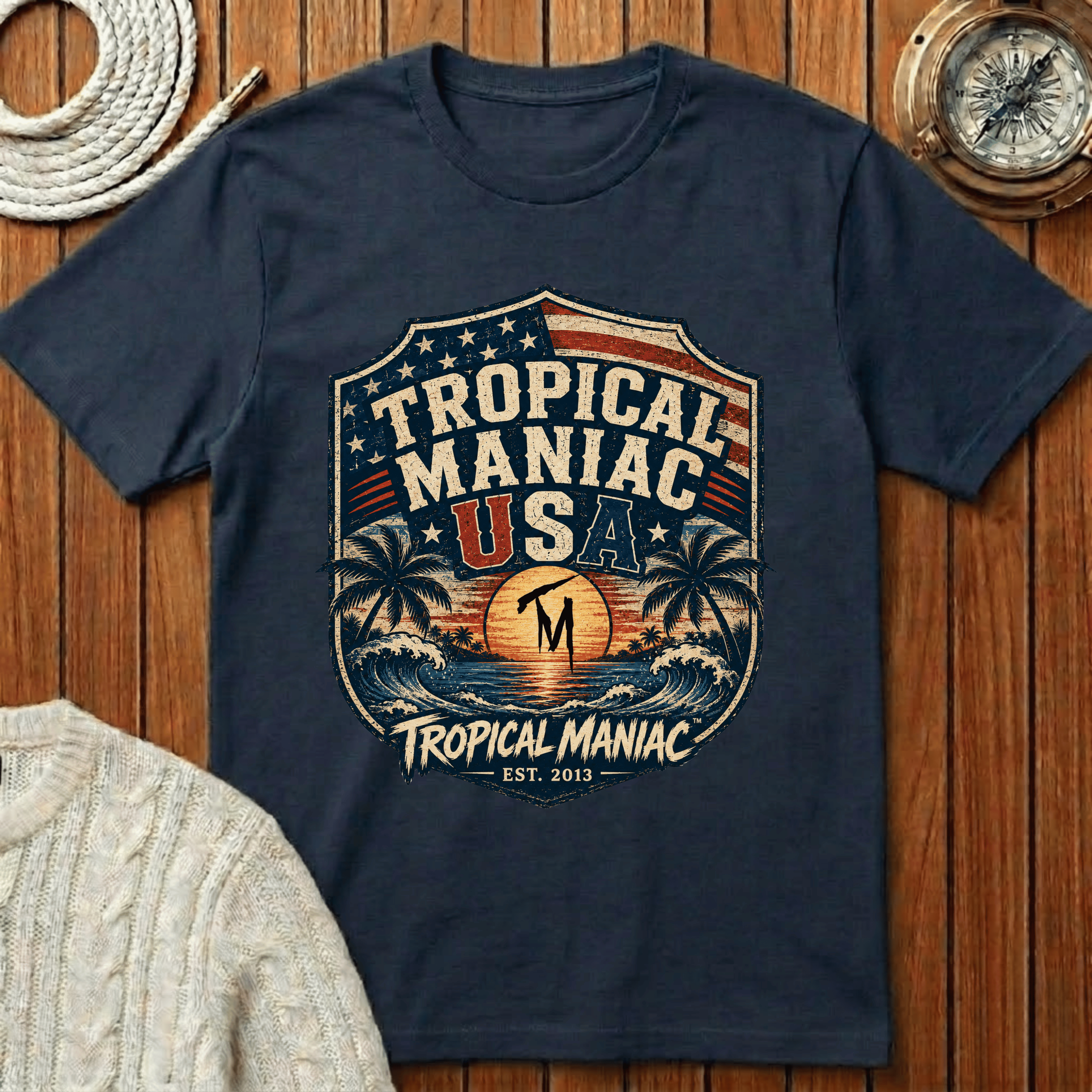 Tropical Maniac USA T-Shirt