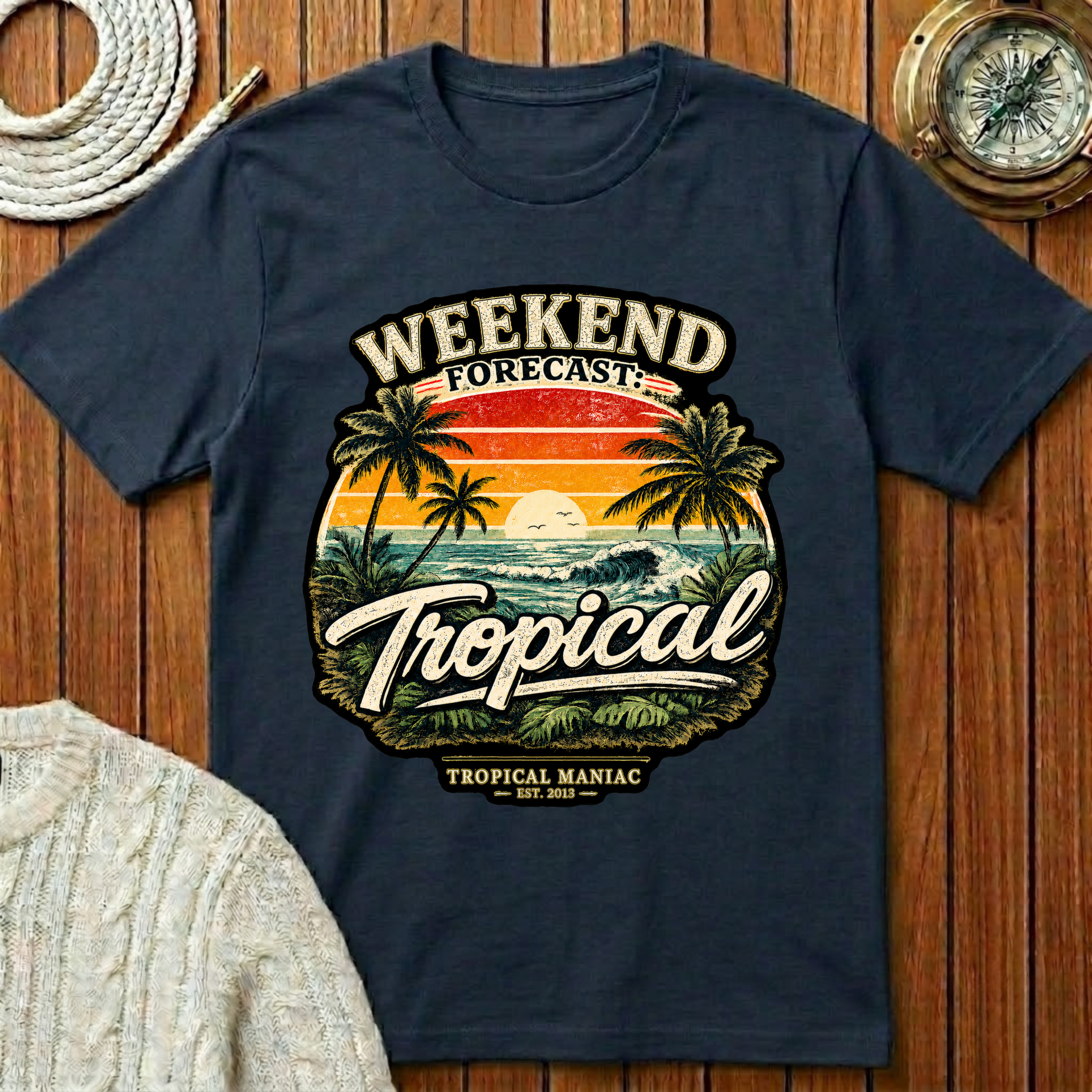 Weekend Forecast Tropical T-Shirt