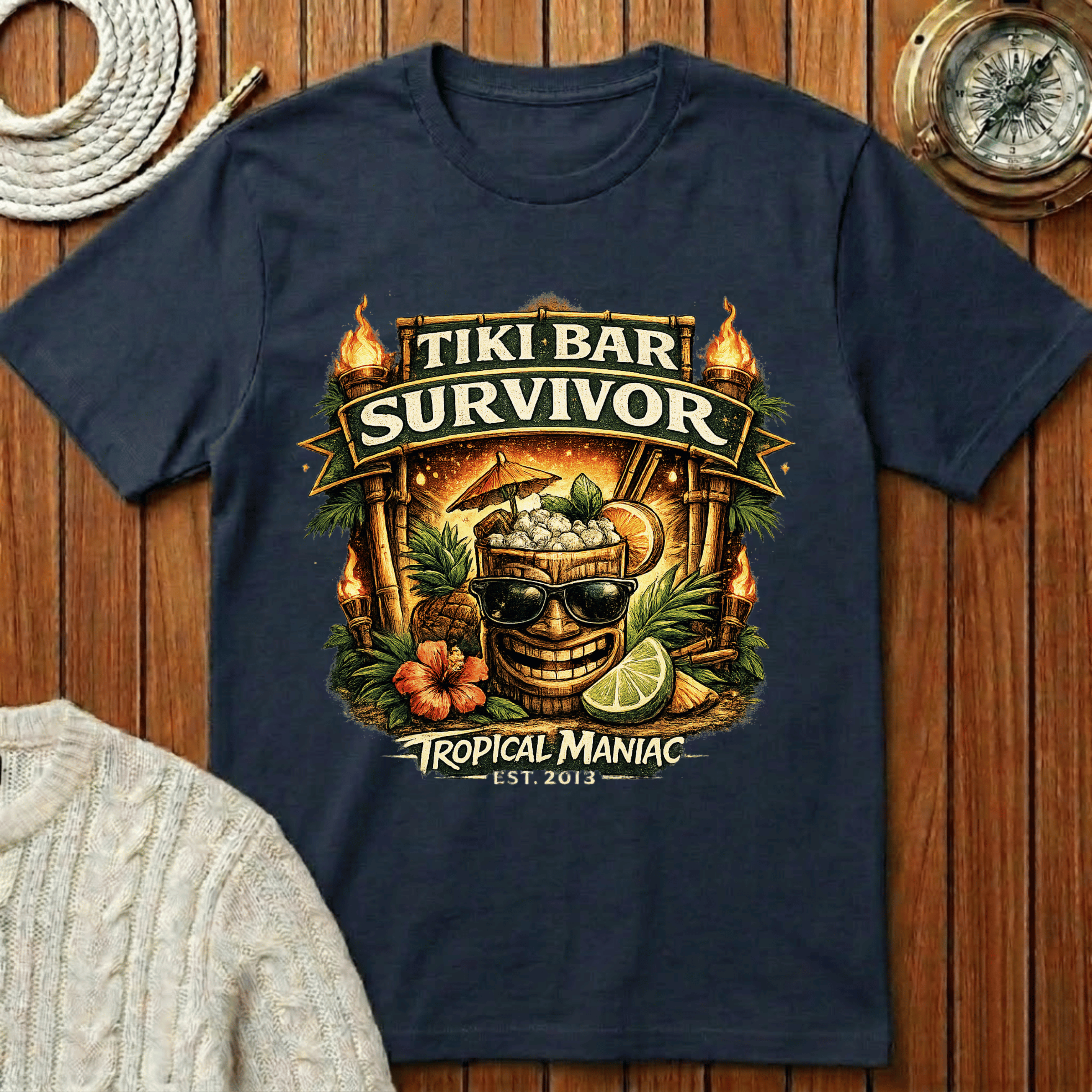 Tiki Bar Survivor T-Shirt