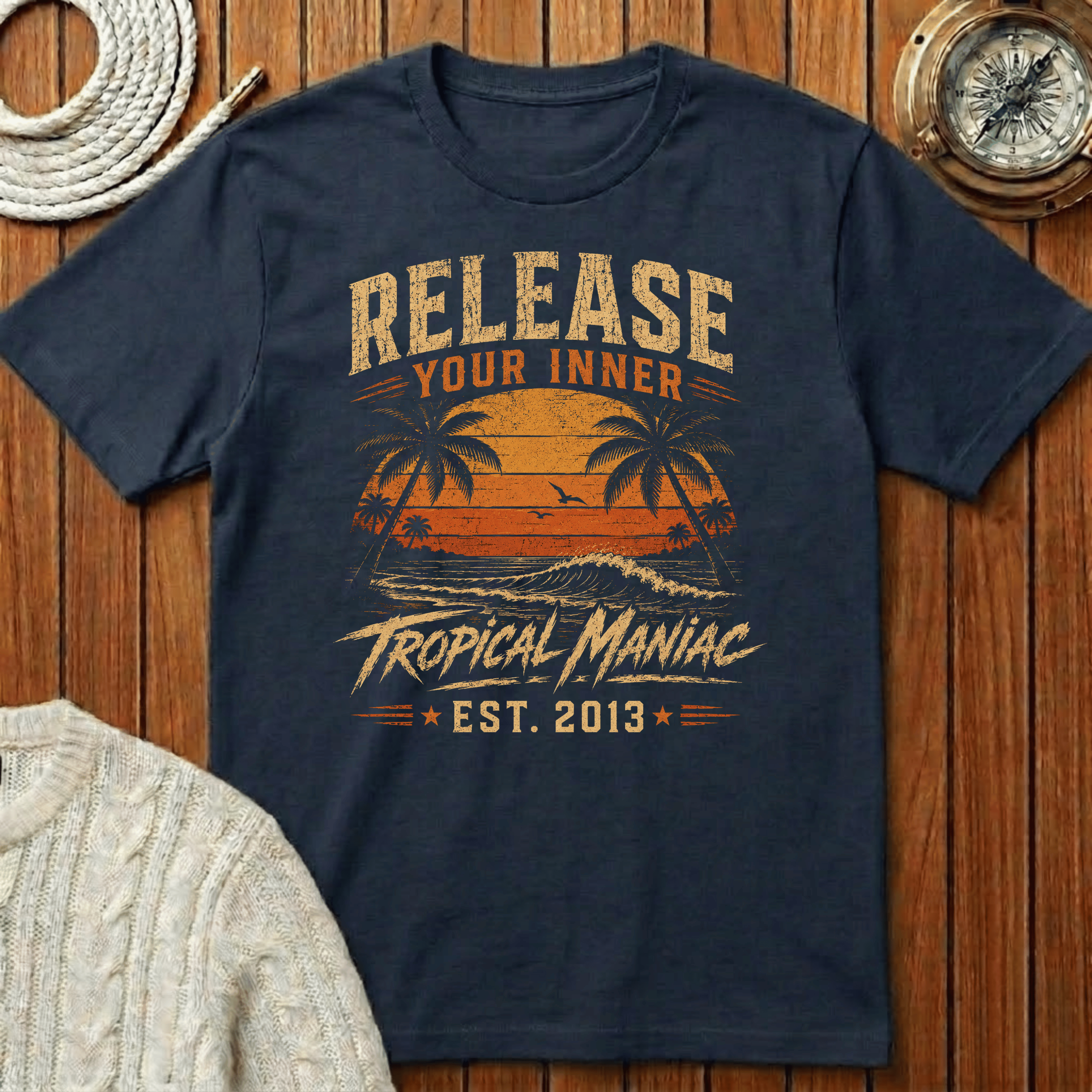 Release Your Inner Tropical Maniac  T-Shirt