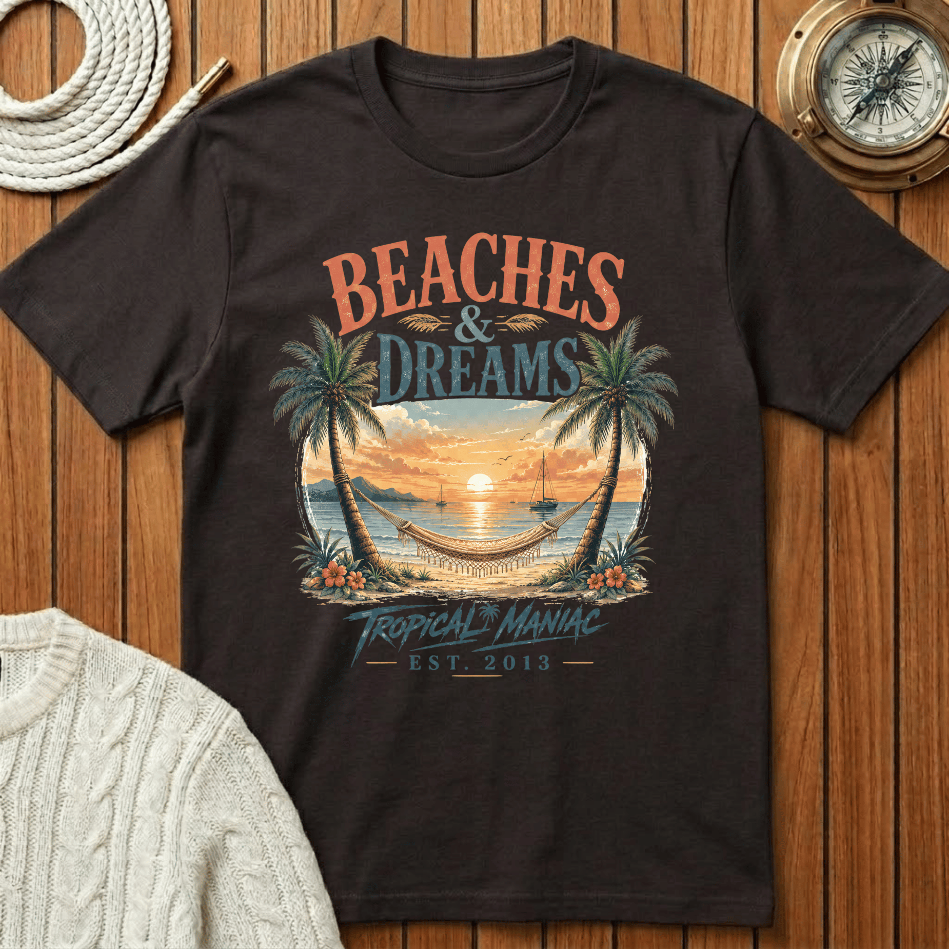 Beaches & Dreams Sunset T-Shirt