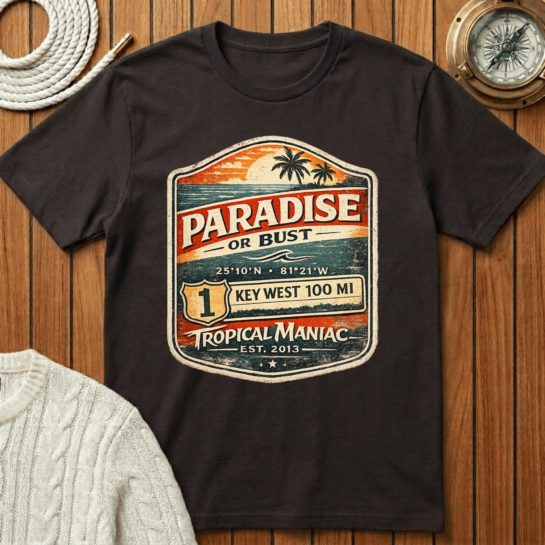 Paradise or Bust  Key West T-Shirt