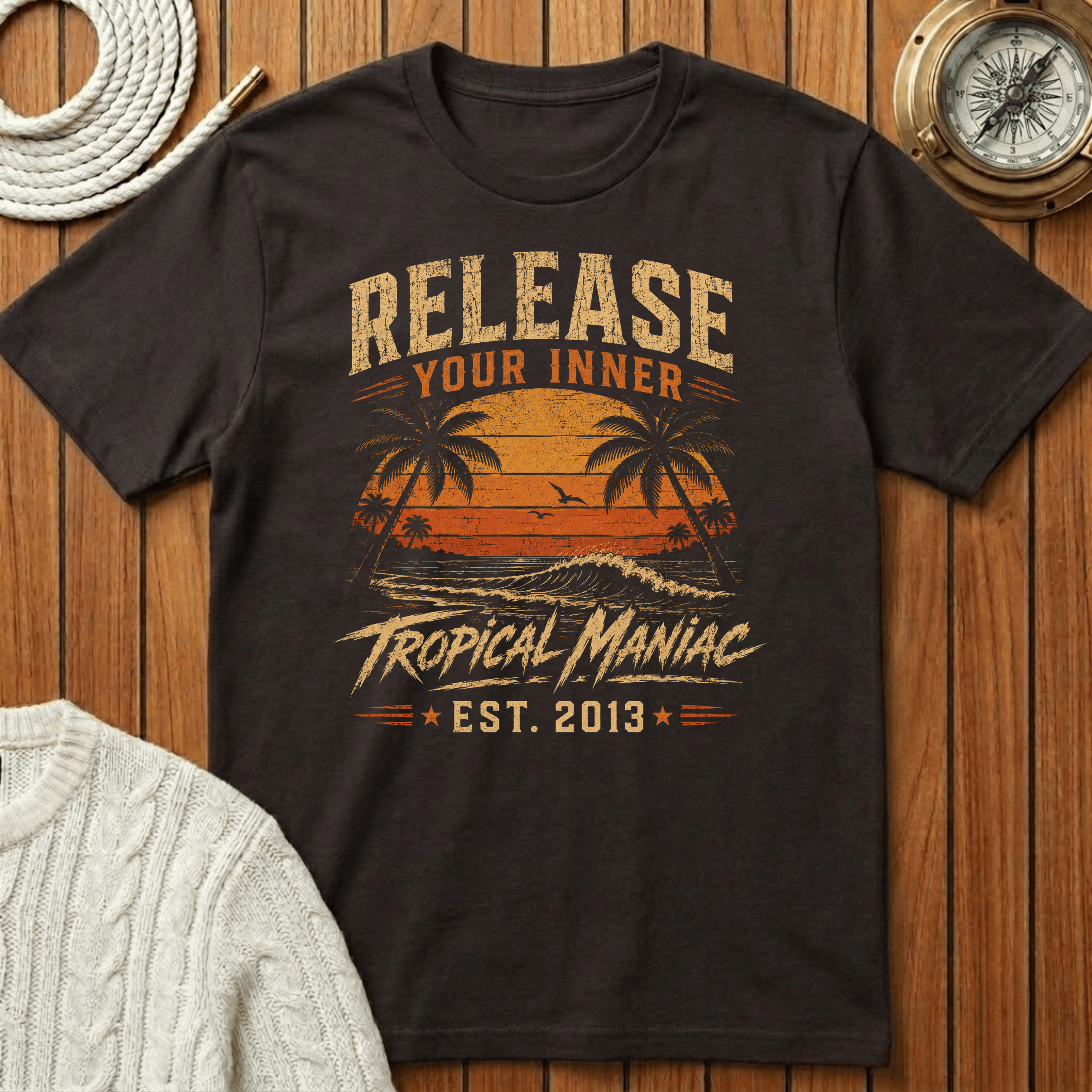 Release Your Inner Tropical Maniac  T-Shirt