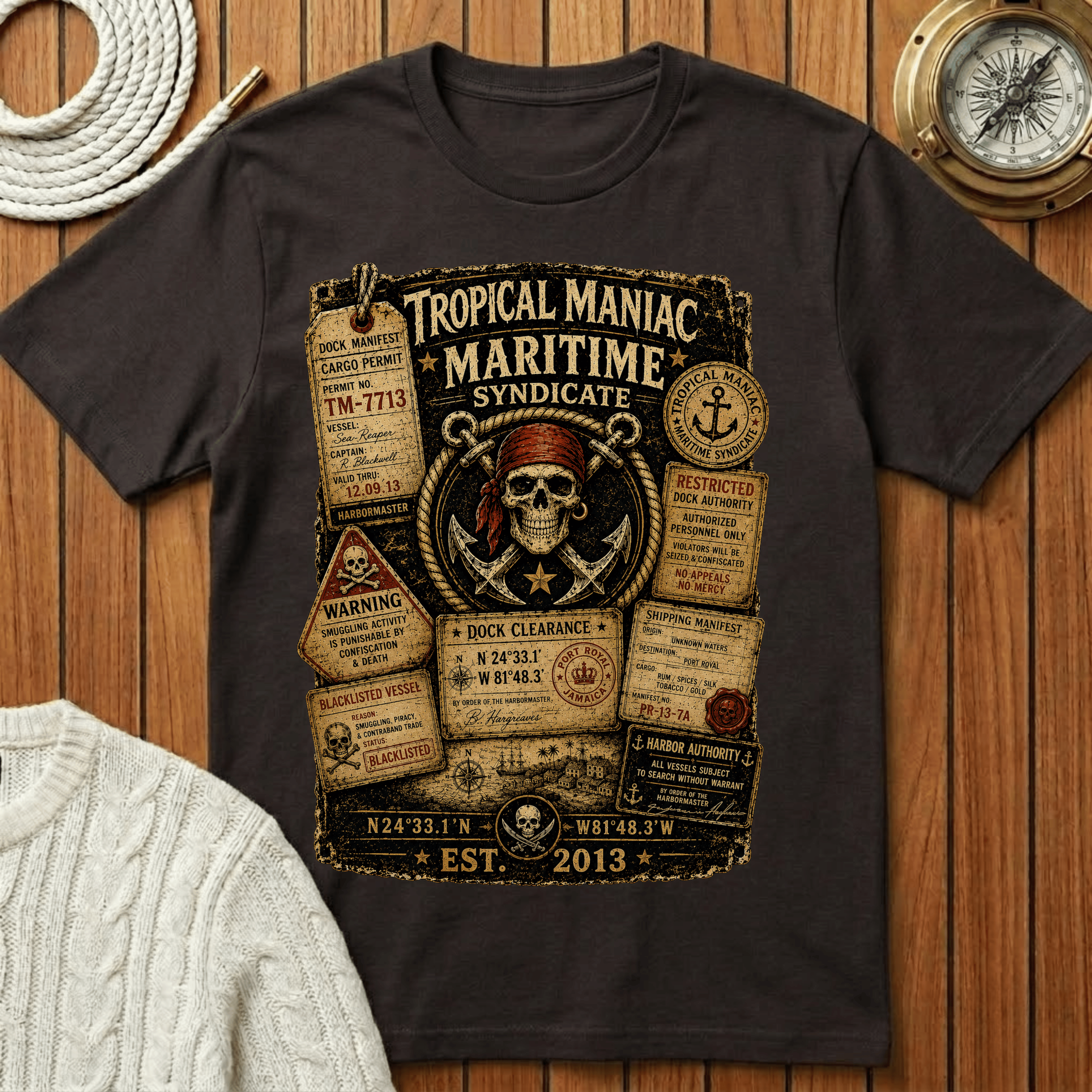 Tropical Maniac Maritime Syndicate T-Shirt