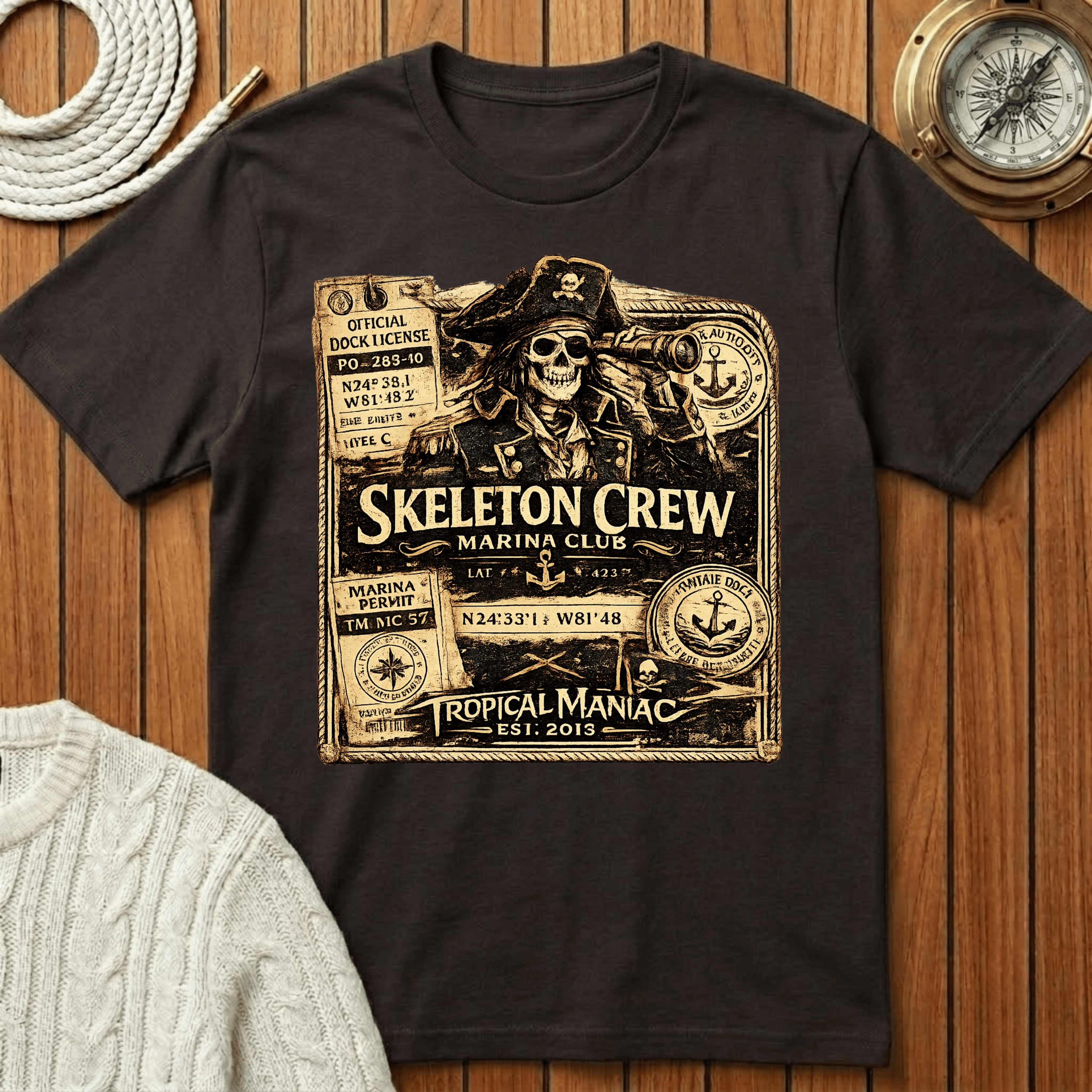 Skeleton Crew Marina Club T-Shirt