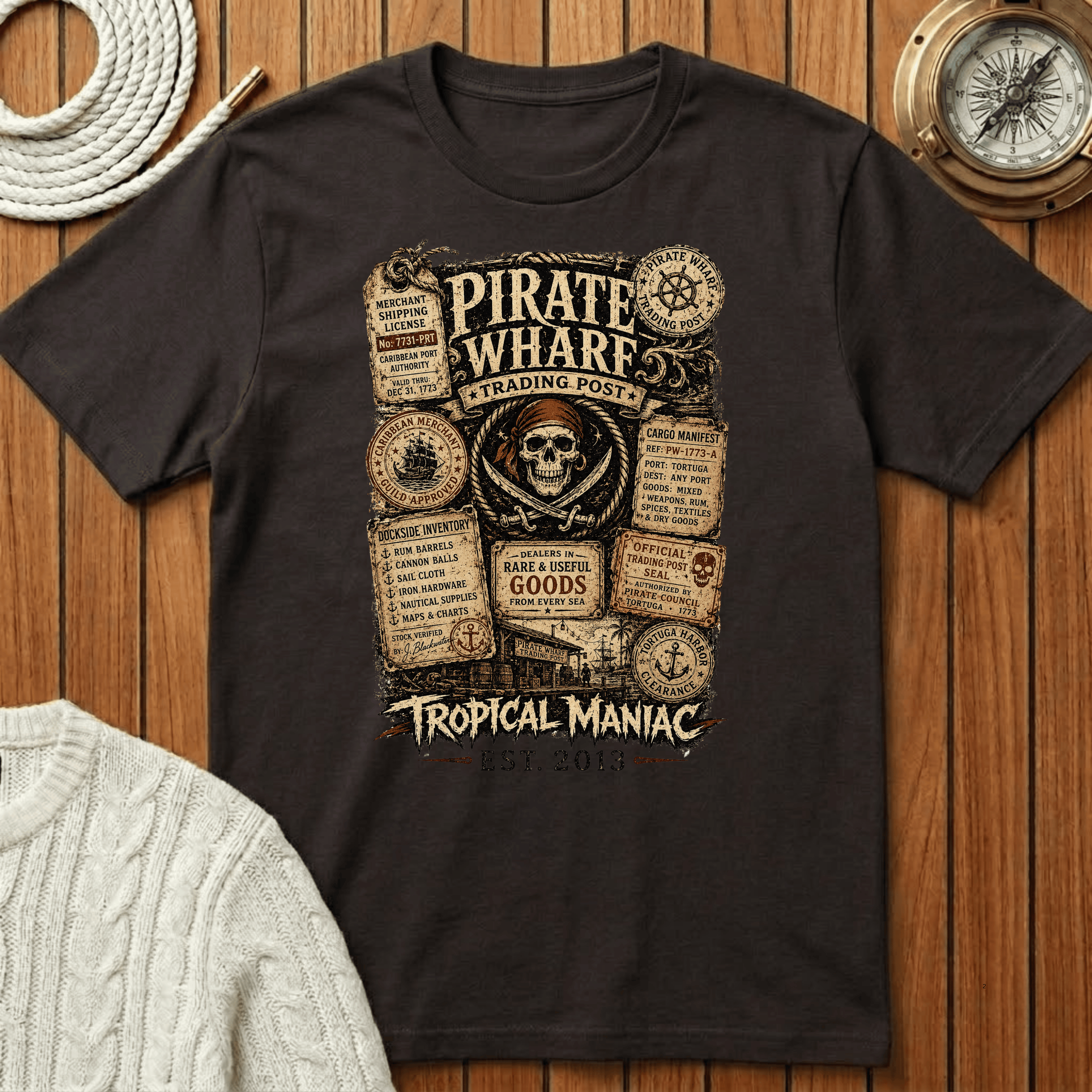 Pirate Wharf Trading Post T-Shirt