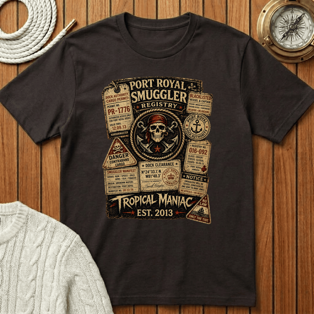 Smuggler Registry Skull T-Shirt