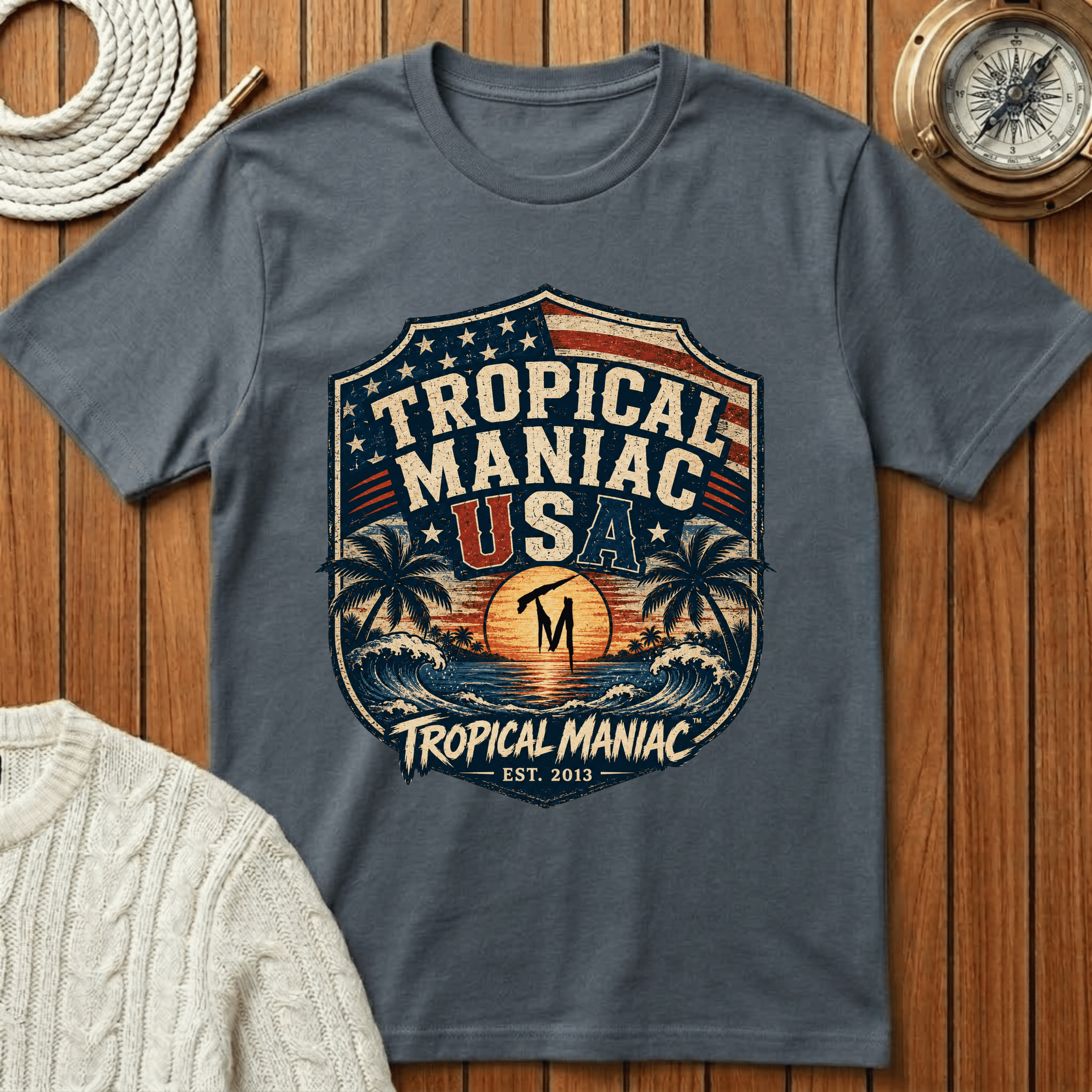 Tropical Maniac USA T-Shirt