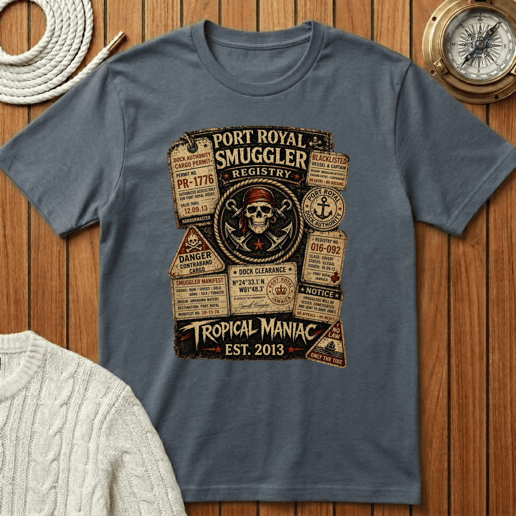 Smuggler Registry Skull T-Shirt
