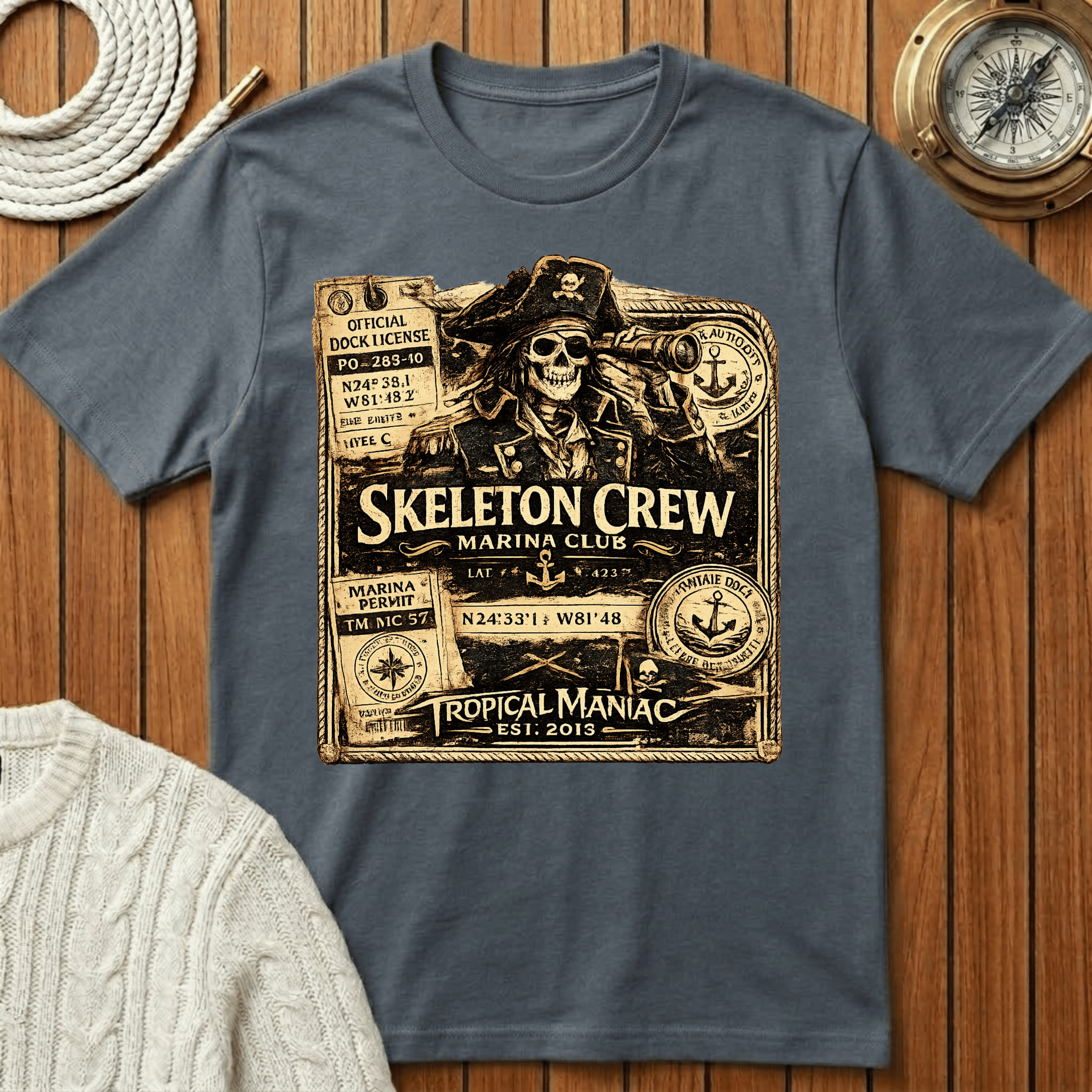 Skeleton Crew Marina Club T-Shirt