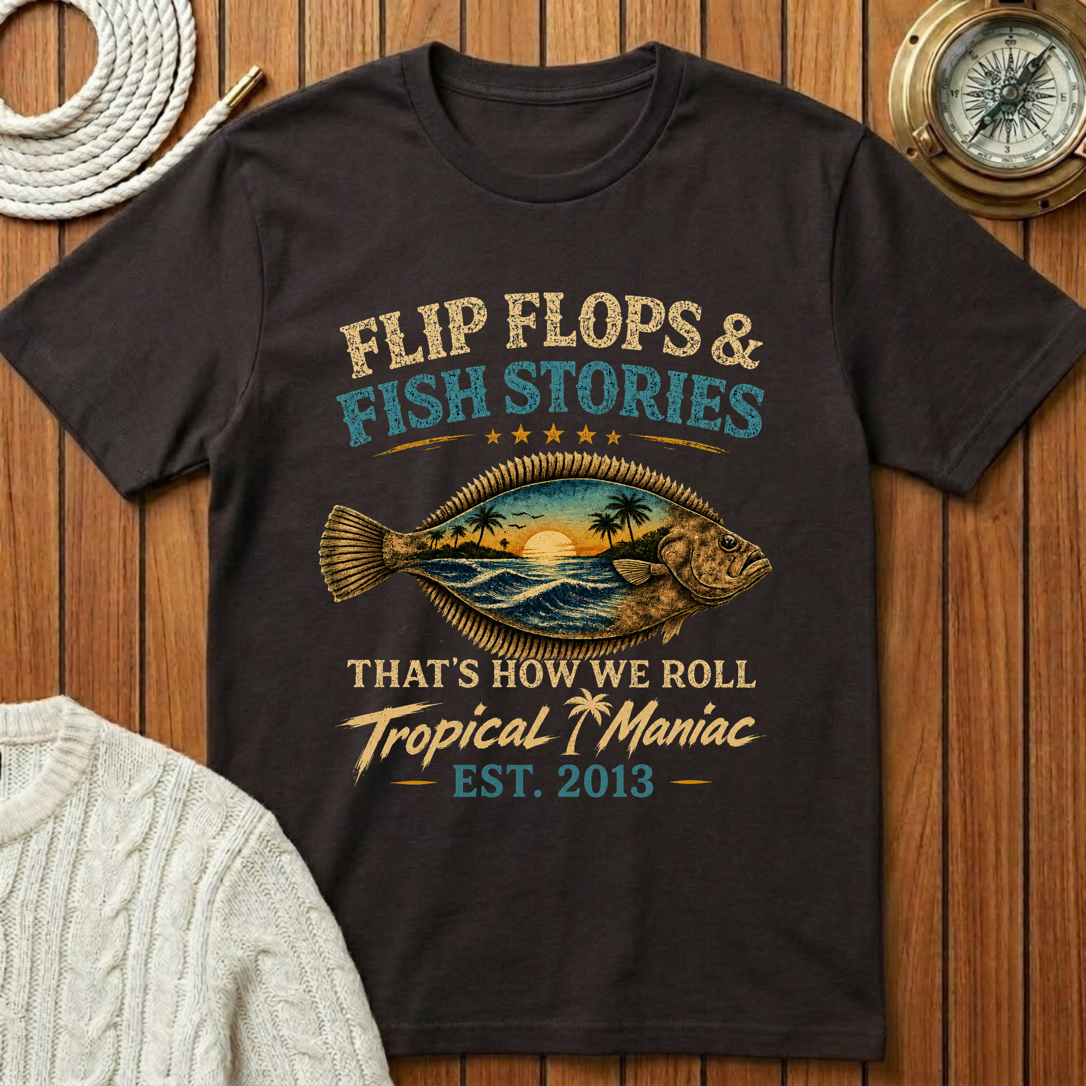 Flip Flops & Fish Stories T-Shirt