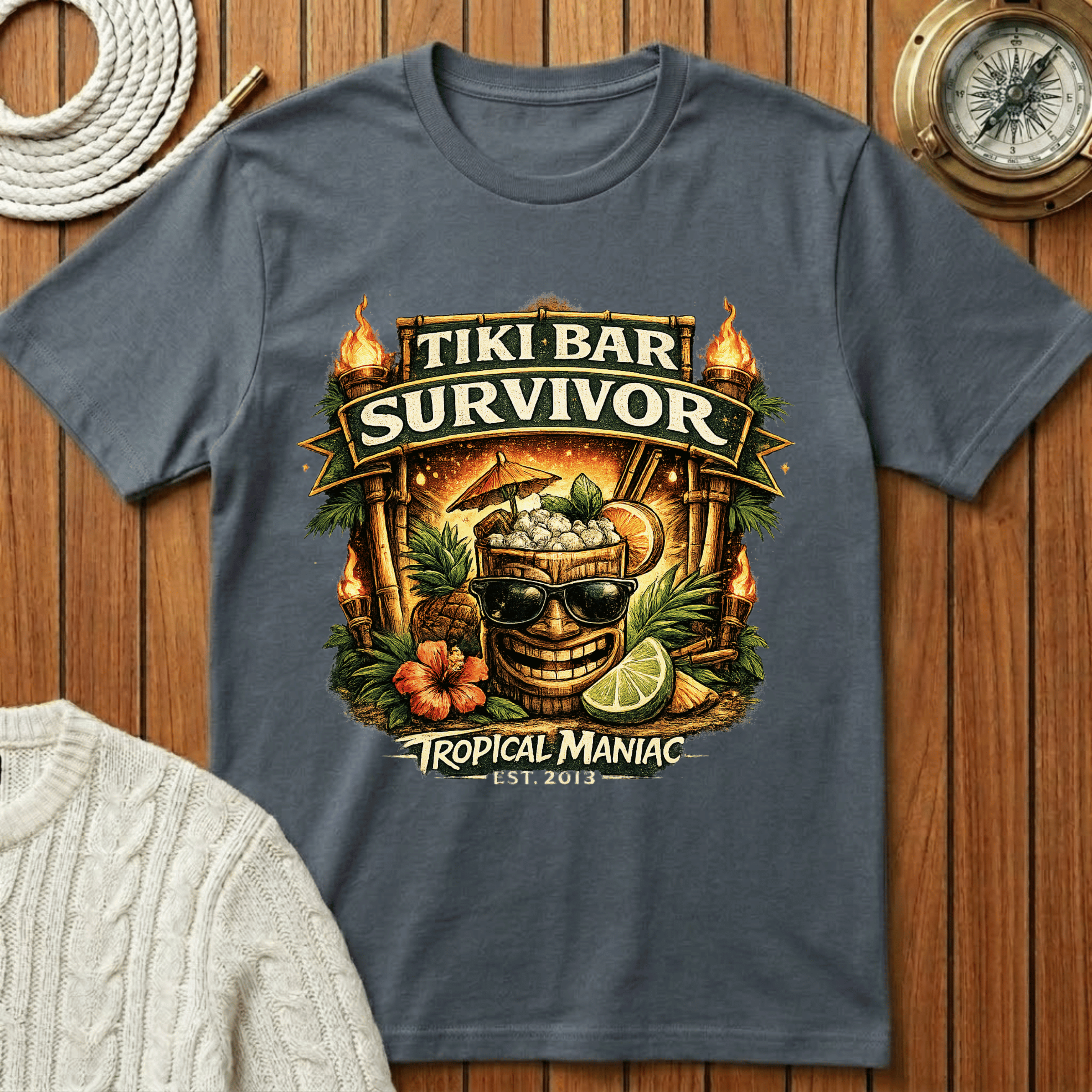 Tiki Bar Survivor T-Shirt