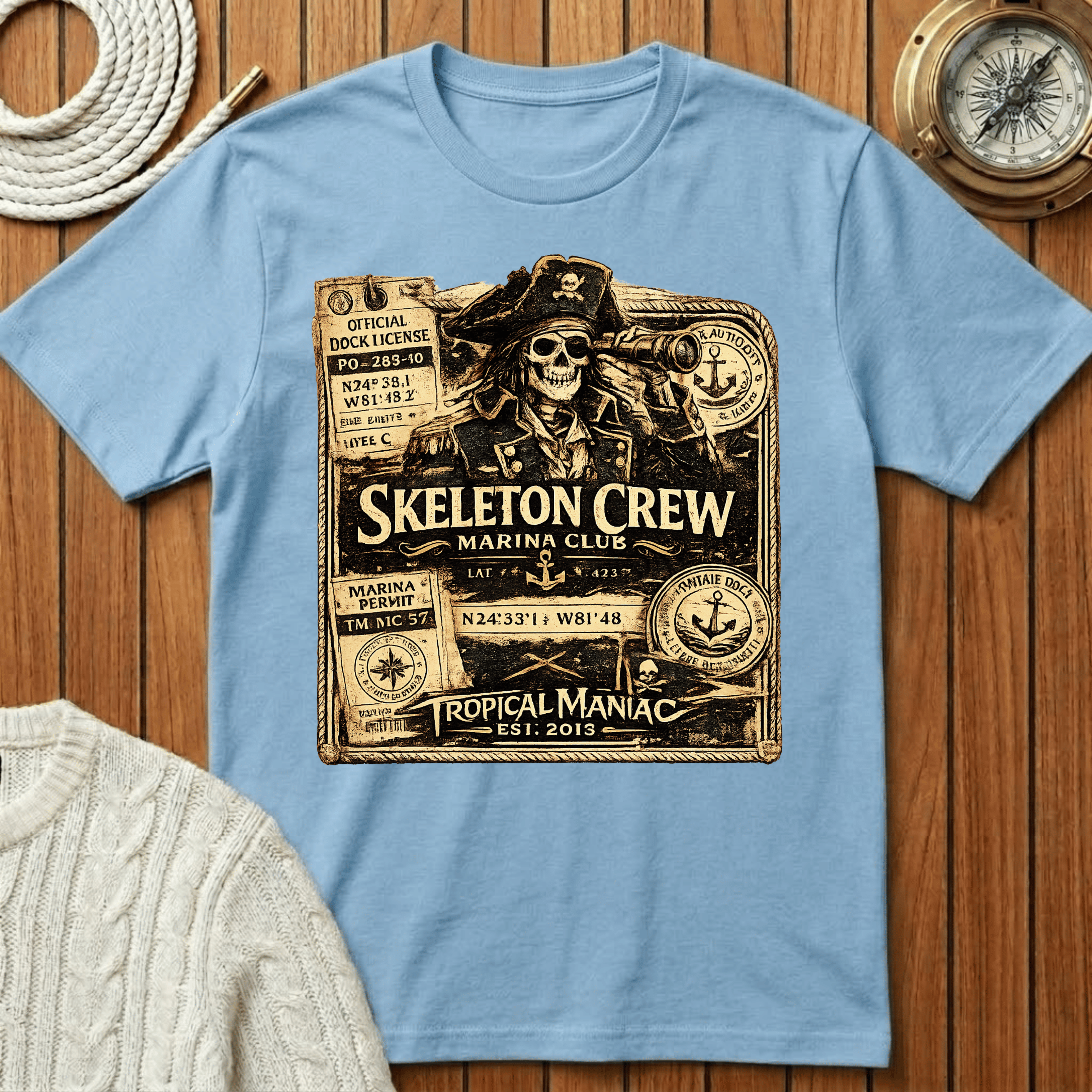 Skeleton Crew Marina Club T-Shirt