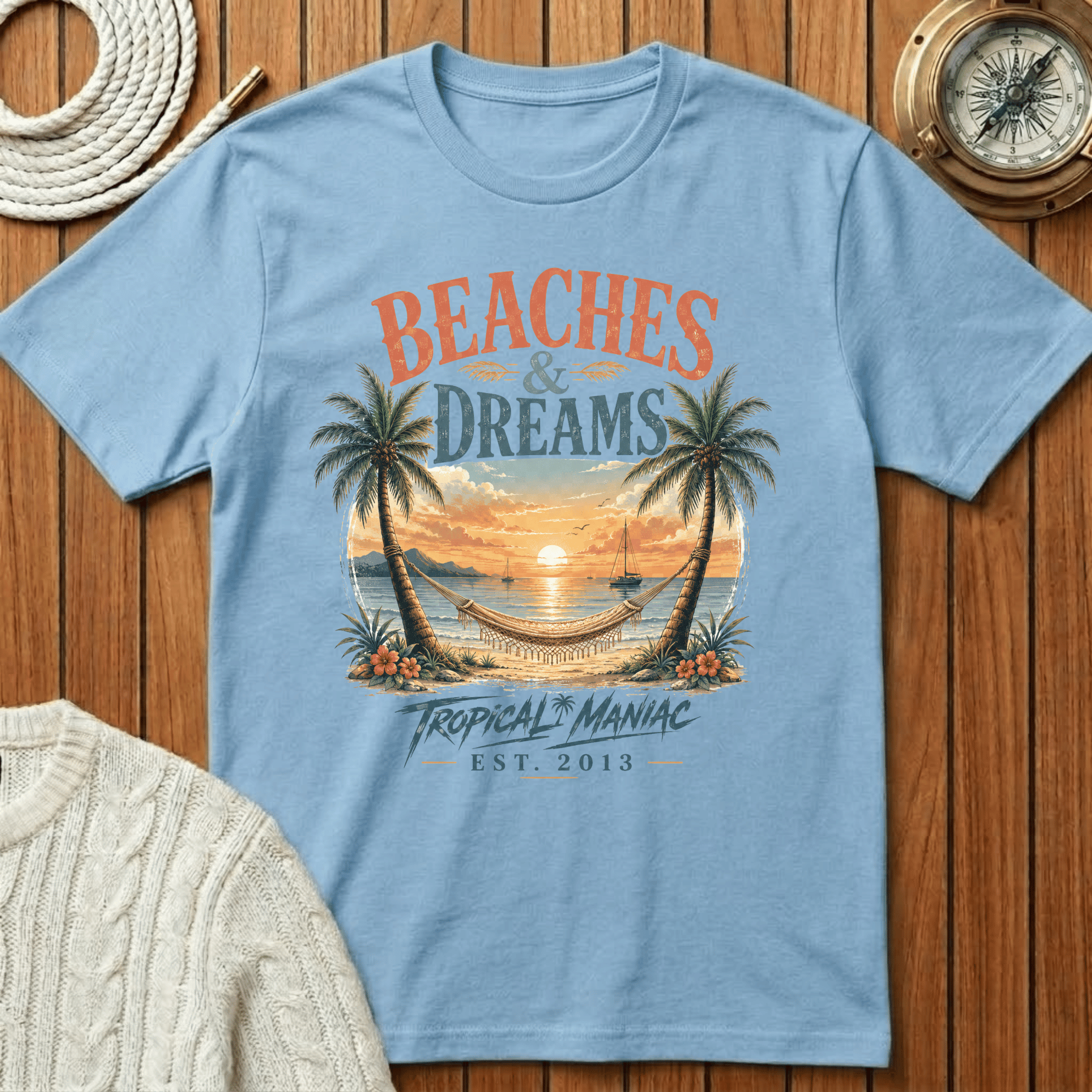 Beaches & Dreams Sunset T-Shirt
