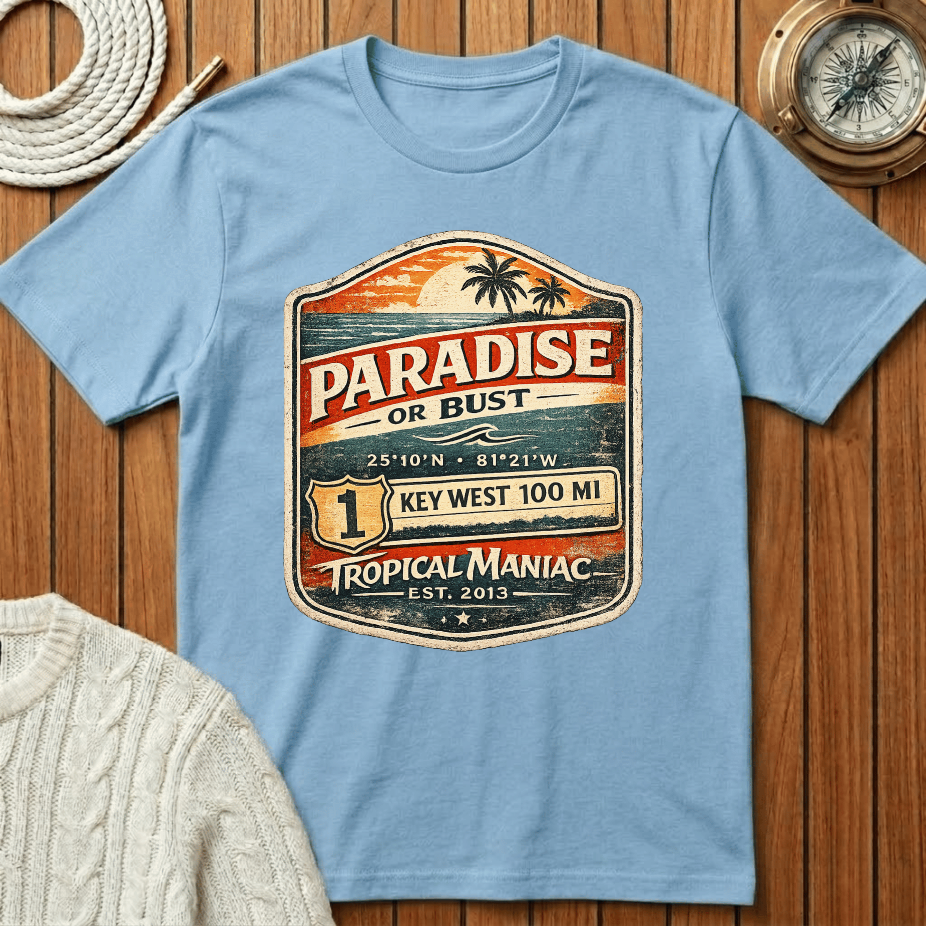 Paradise or Bust  Key West T-Shirt