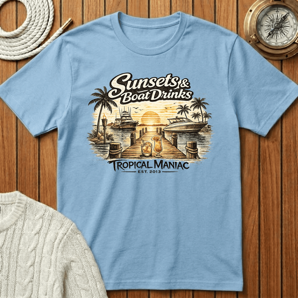 Sunsets & Boat Drinks T‑Shirt