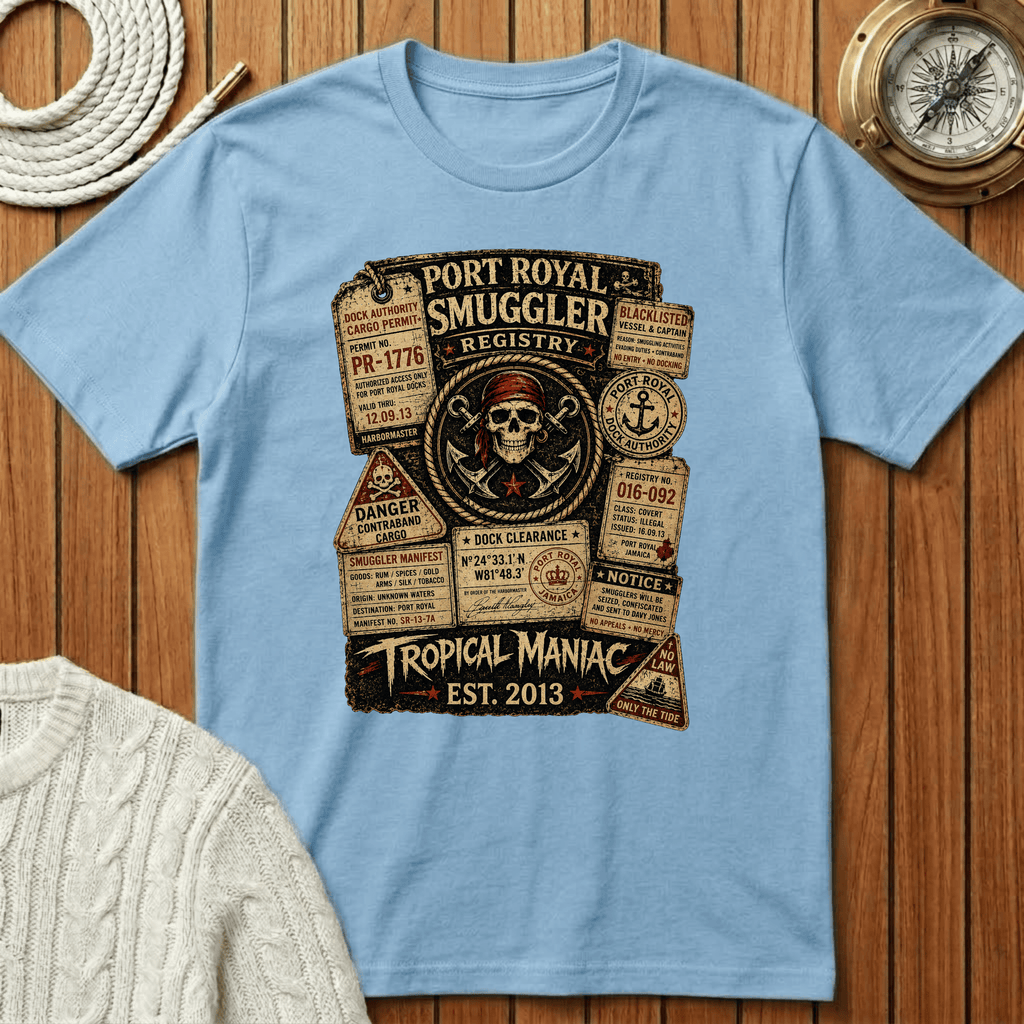 Smuggler Registry Skull T-Shirt