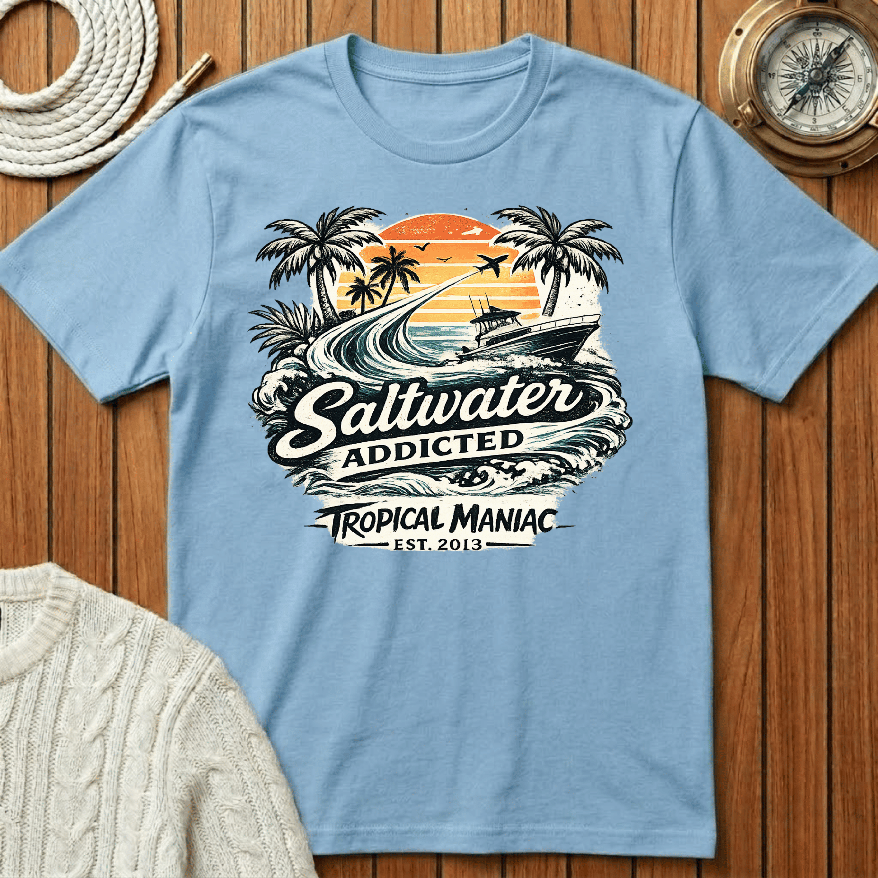 Saltwater Addicted Beach T-Shirt