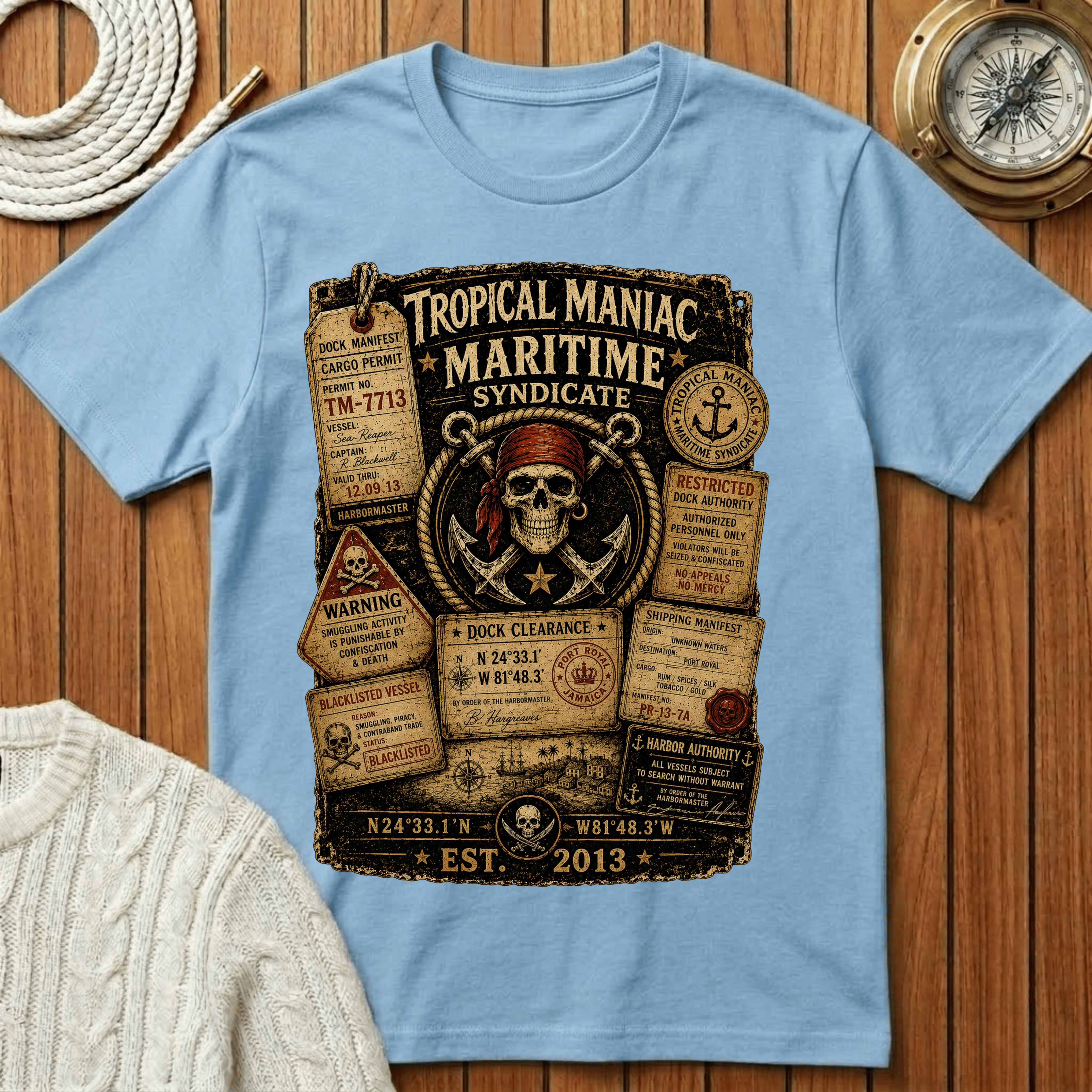 Tropical Maniac Maritime Syndicate T-Shirt