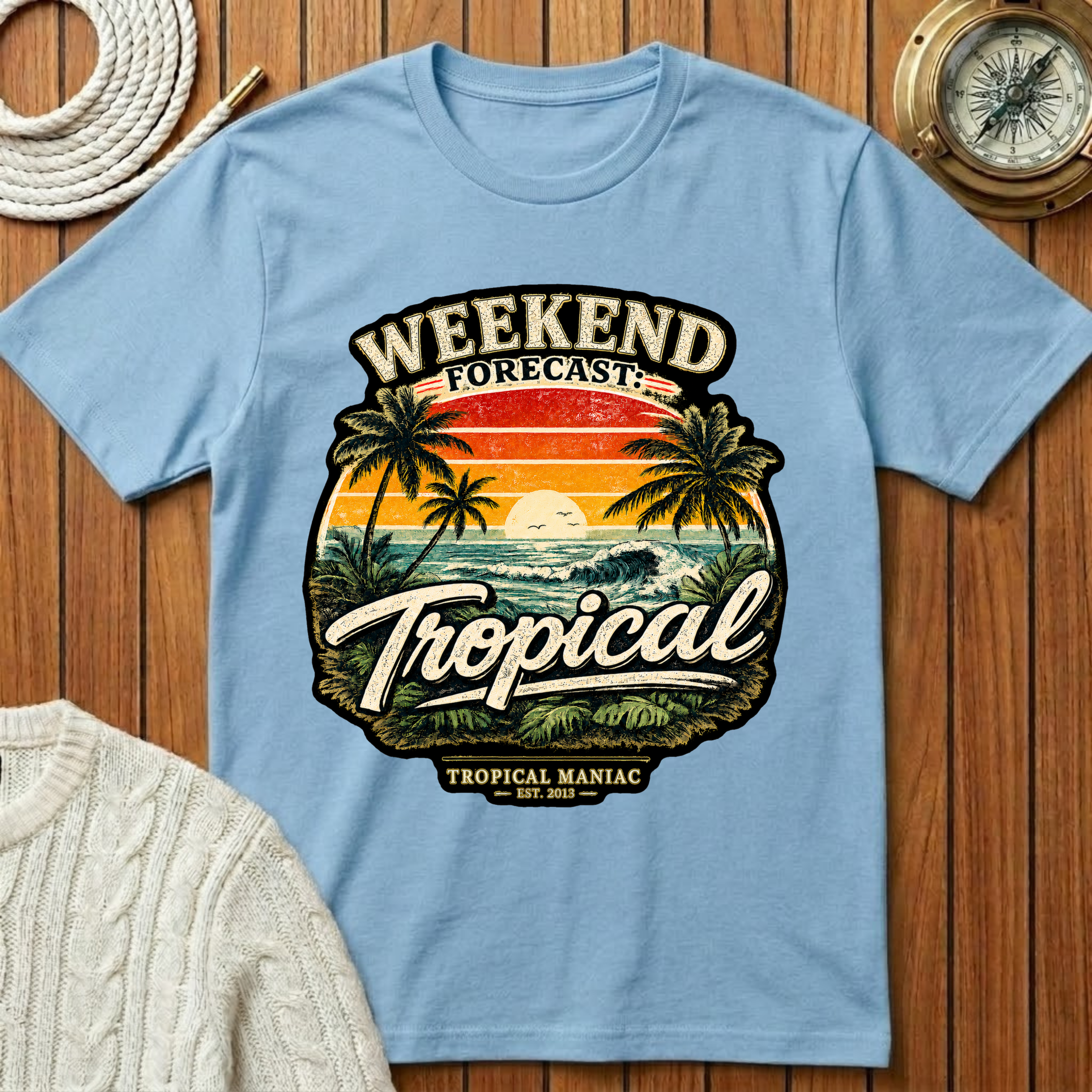 Weekend Forecast Tropical T-Shirt