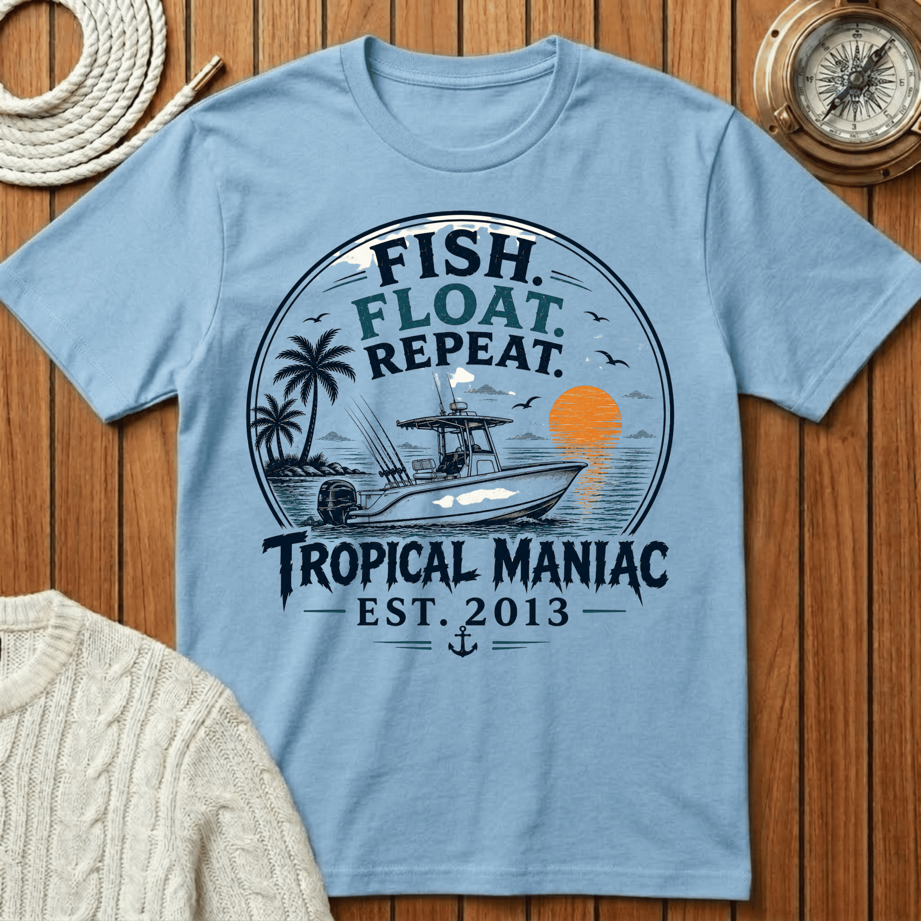Fish. Float. Repeat. T-Shirt