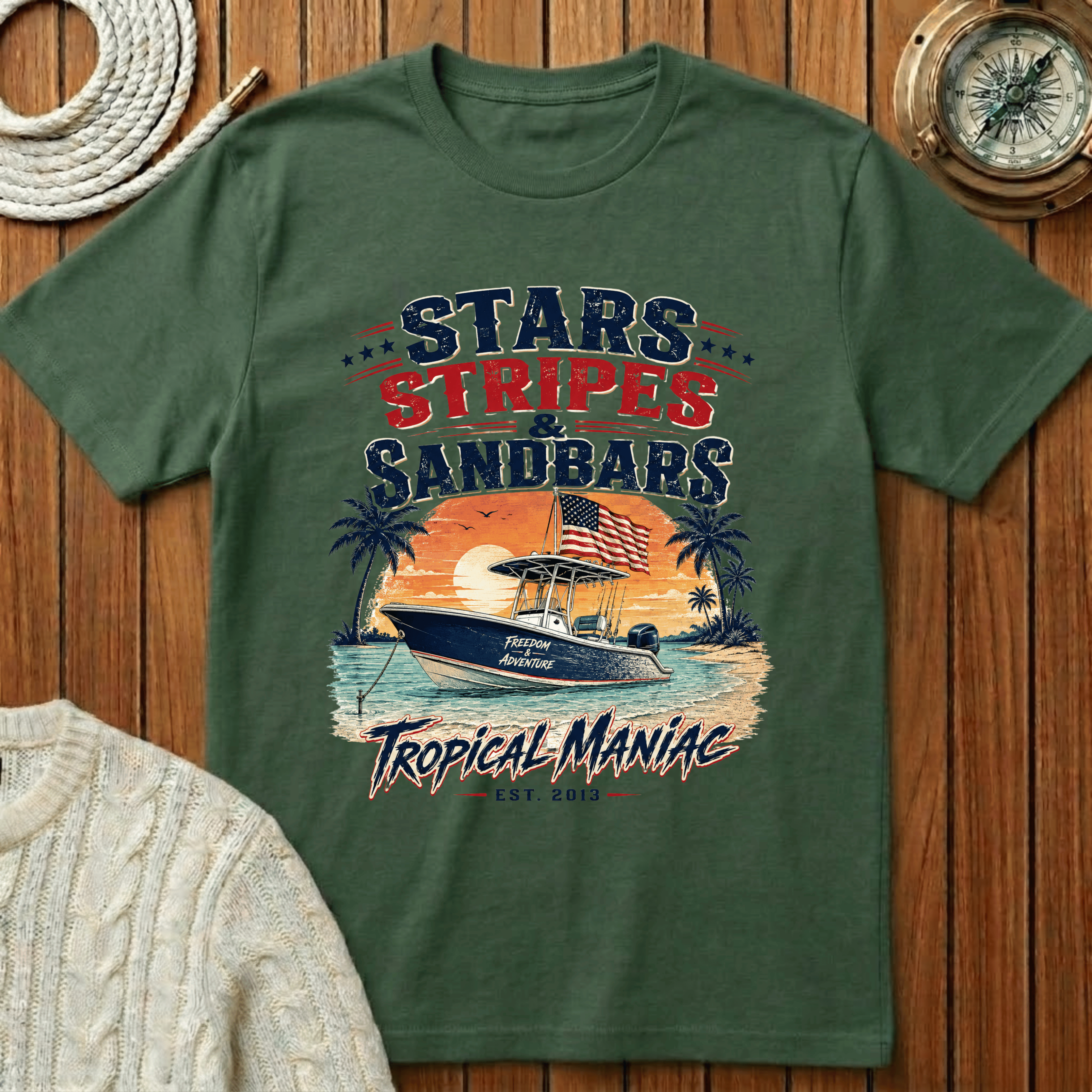 Stars, Stripes & Sandbars T-Shirt
