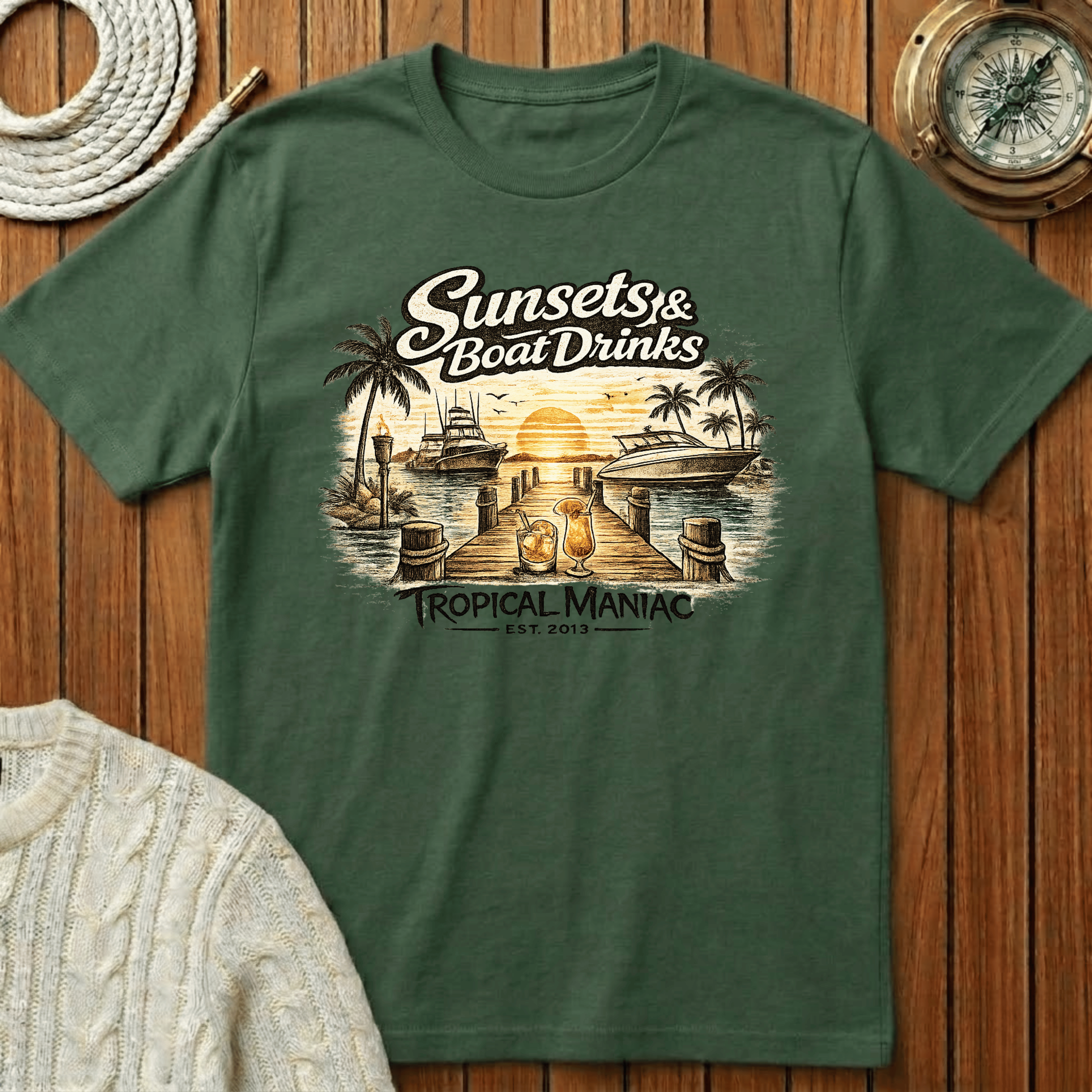 Sunsets & Boat Drinks T‑Shirt