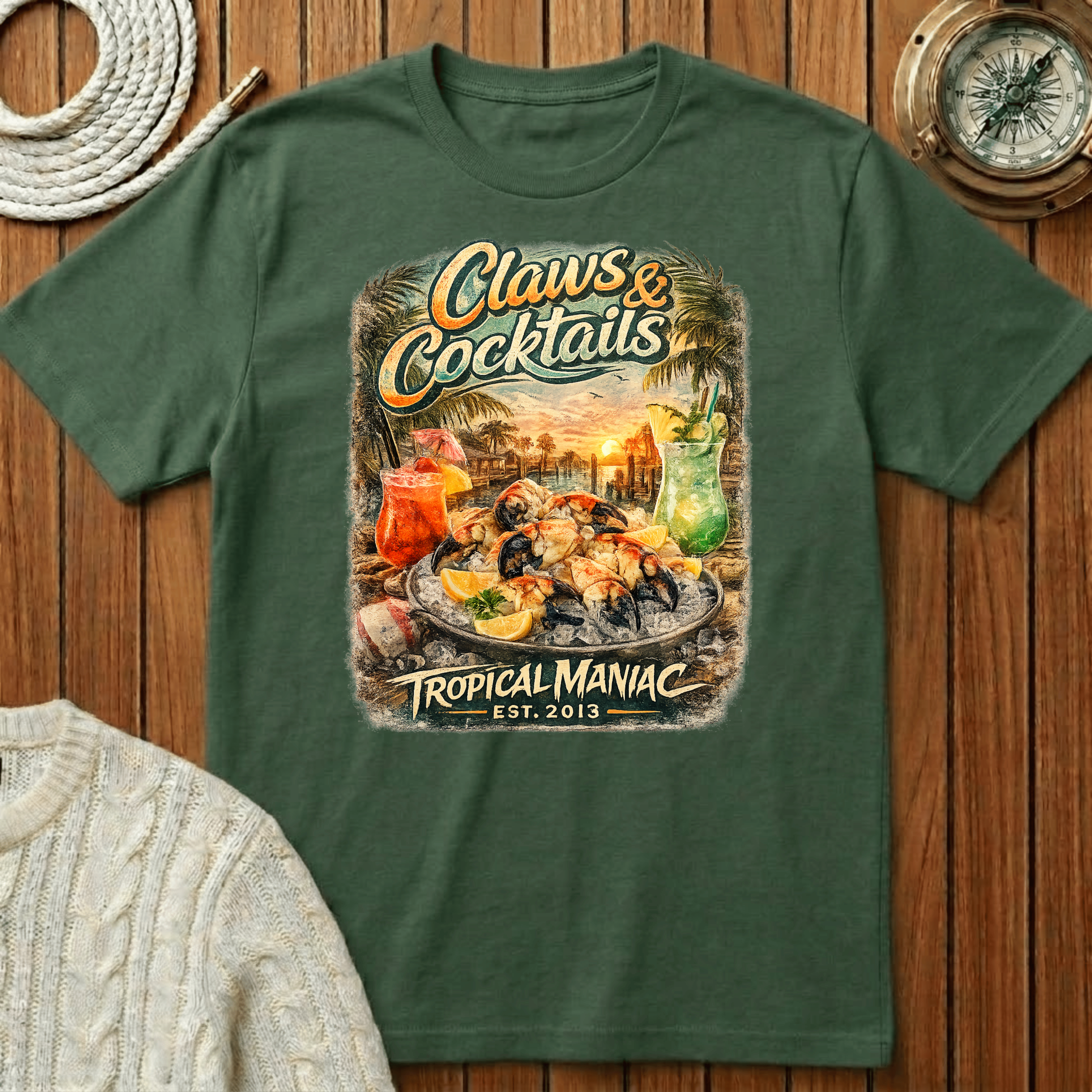 Claws & Cocktails Tropical T-Shirt