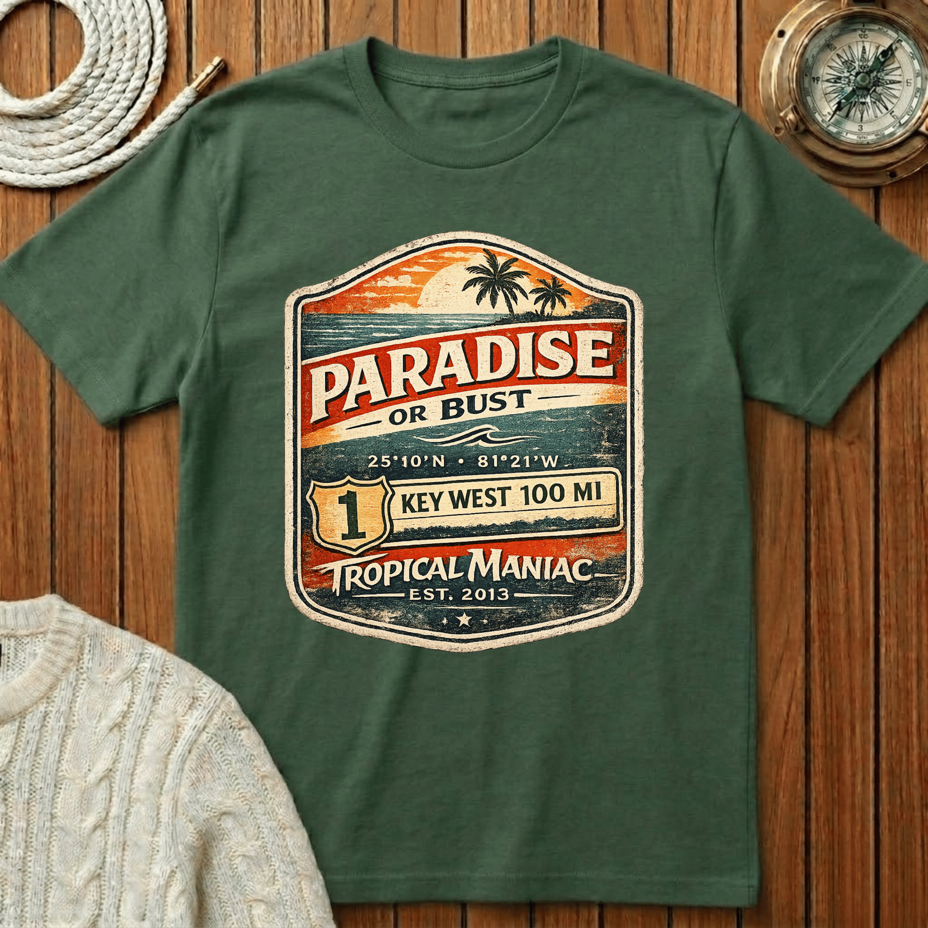 Paradise or Bust  Key West T-Shirt