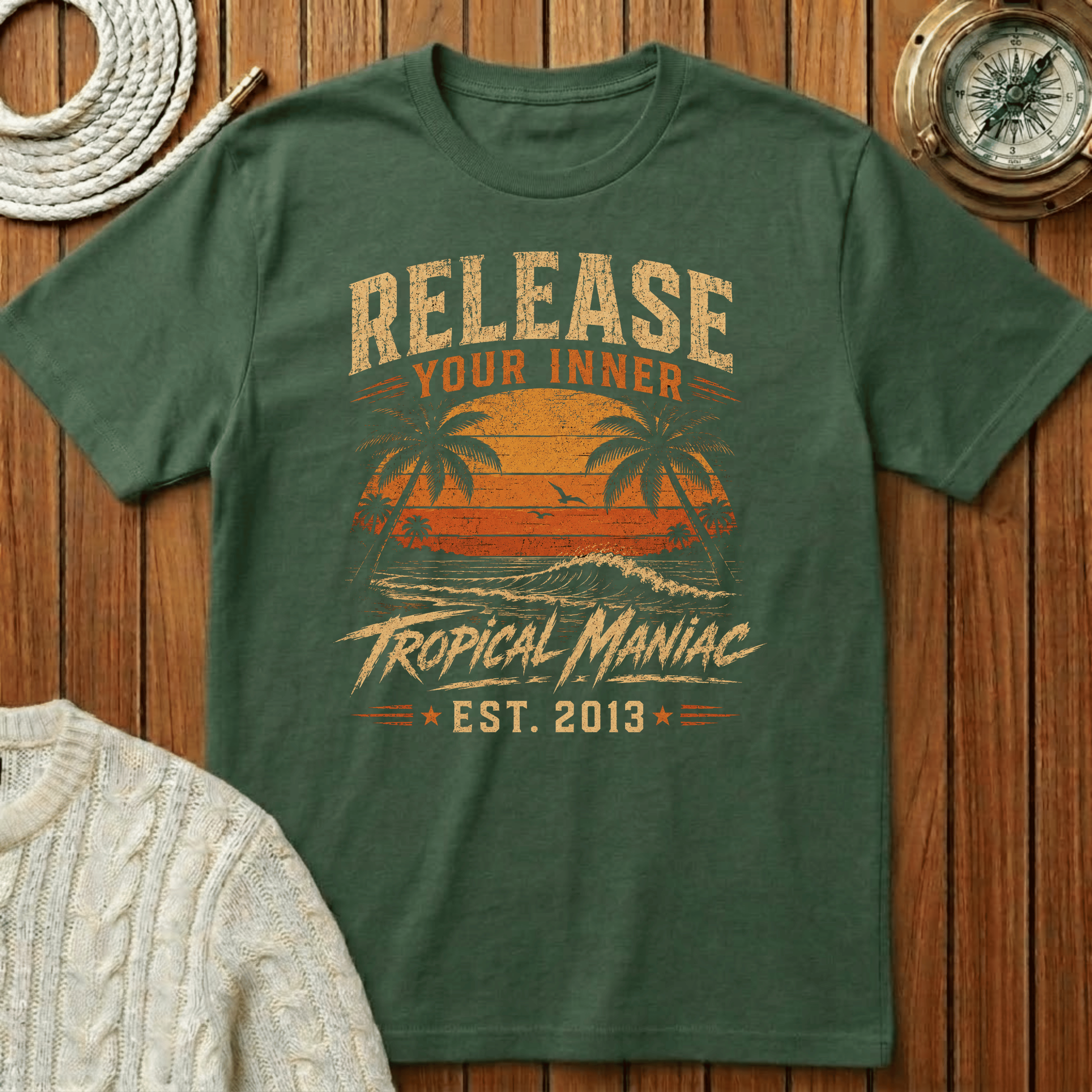 Release Your Inner Tropical Maniac  T-Shirt