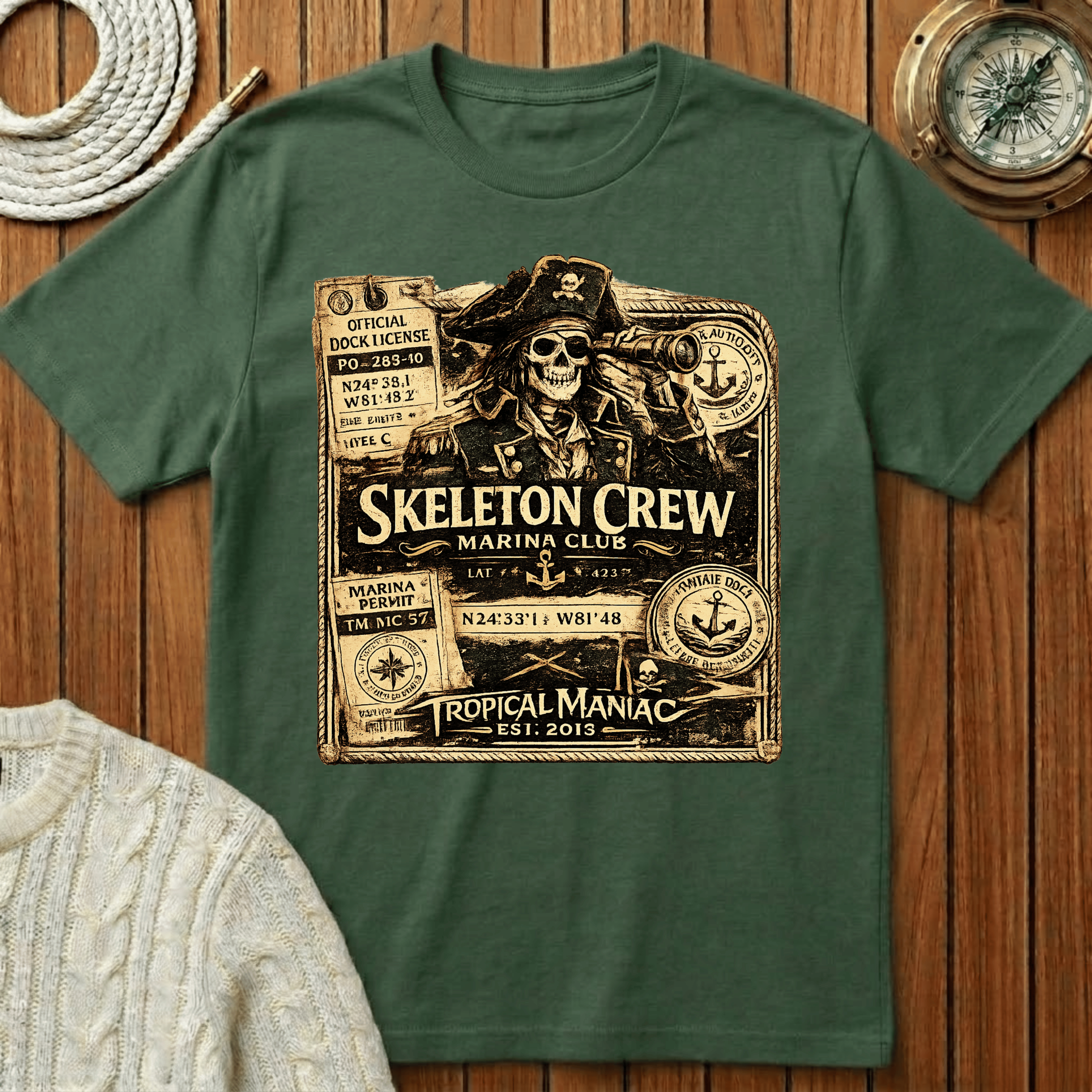 Skeleton Crew Marina Club T-Shirt