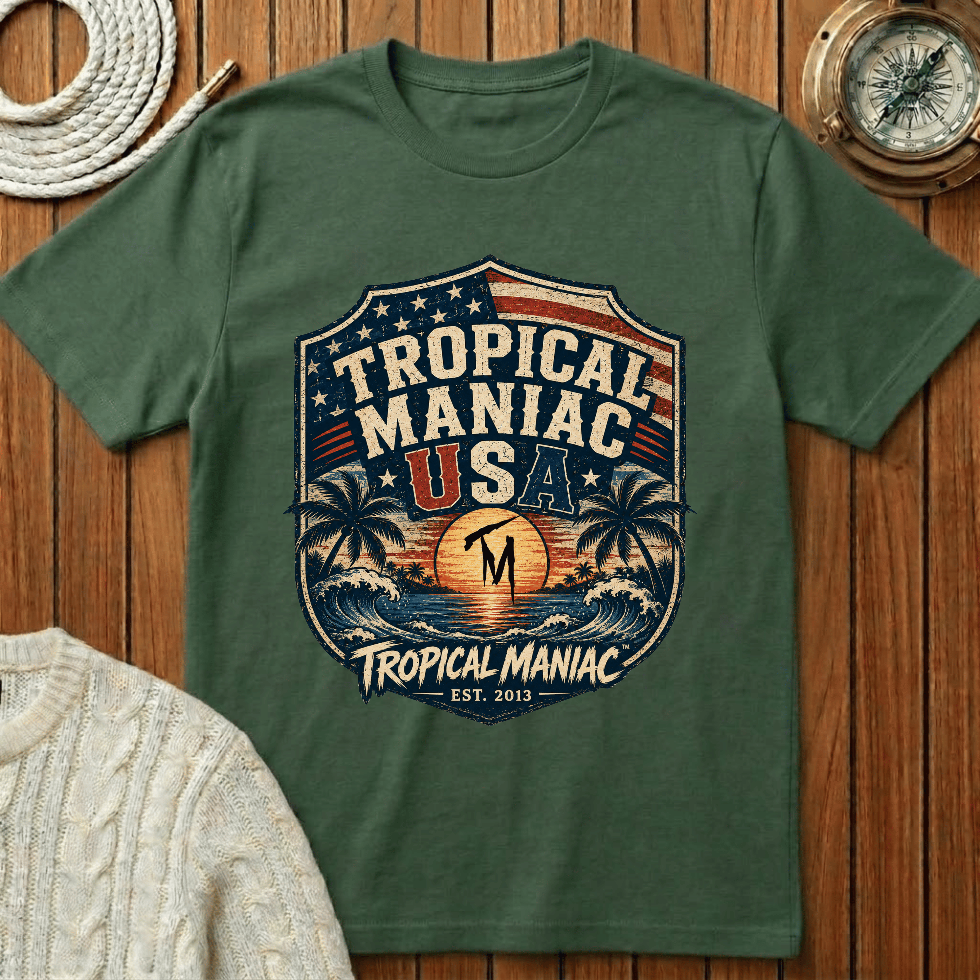 Tropical Maniac USA T-Shirt