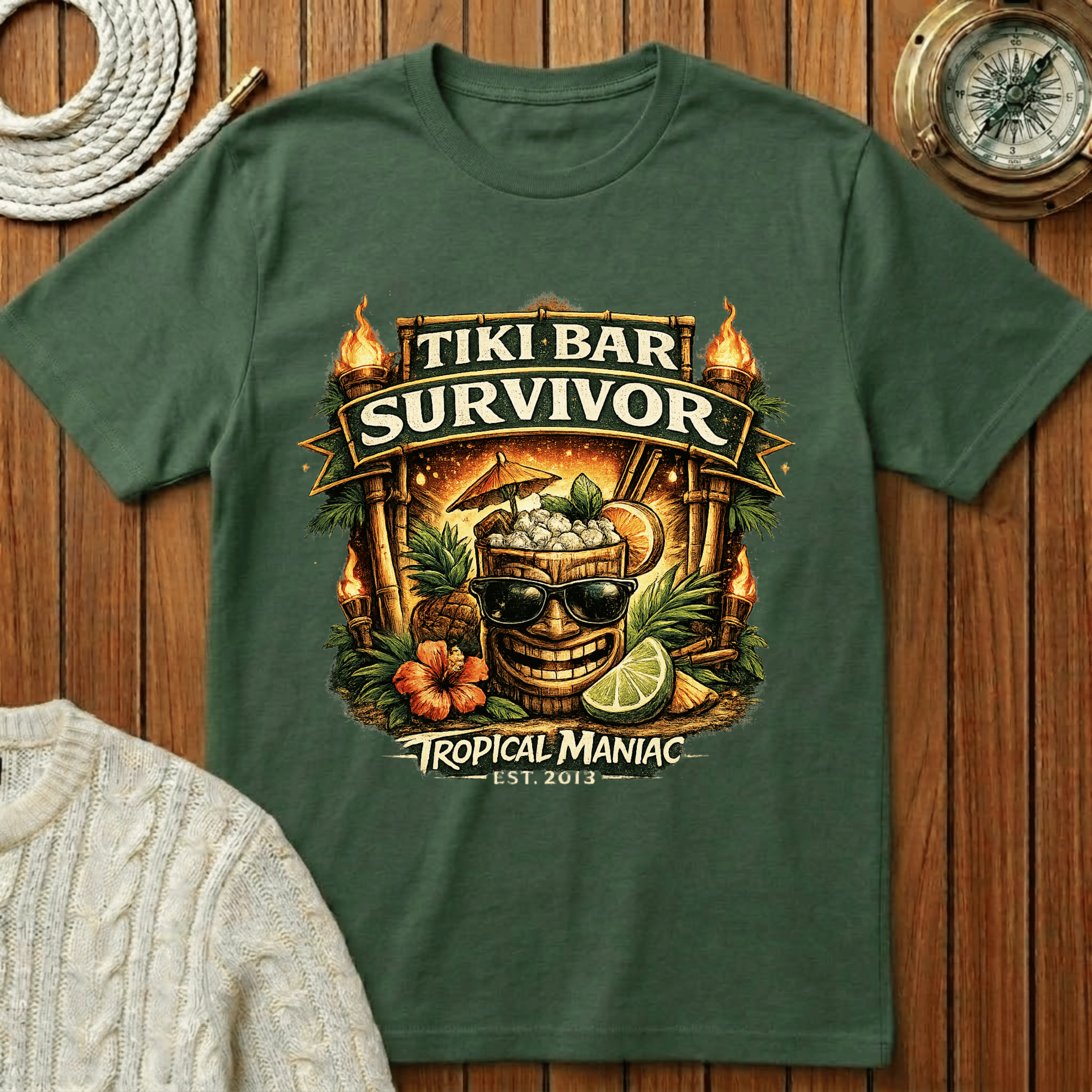 Tiki Bar Survivor T-Shirt