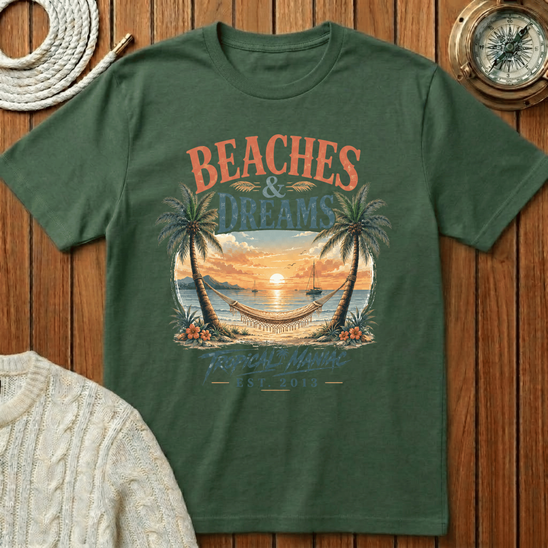Beaches & Dreams Sunset T-Shirt