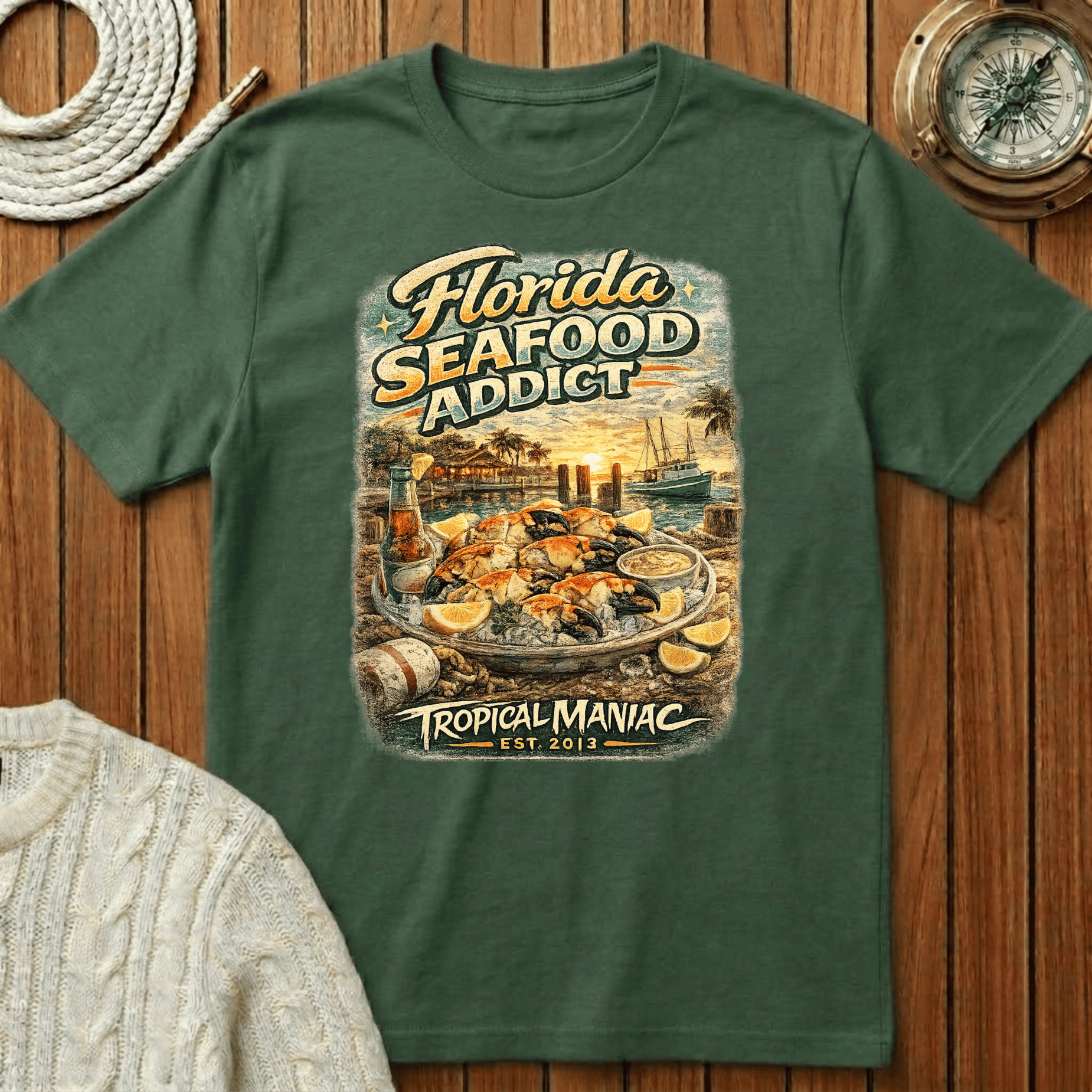 Florida Seafood Addict T-Shirt