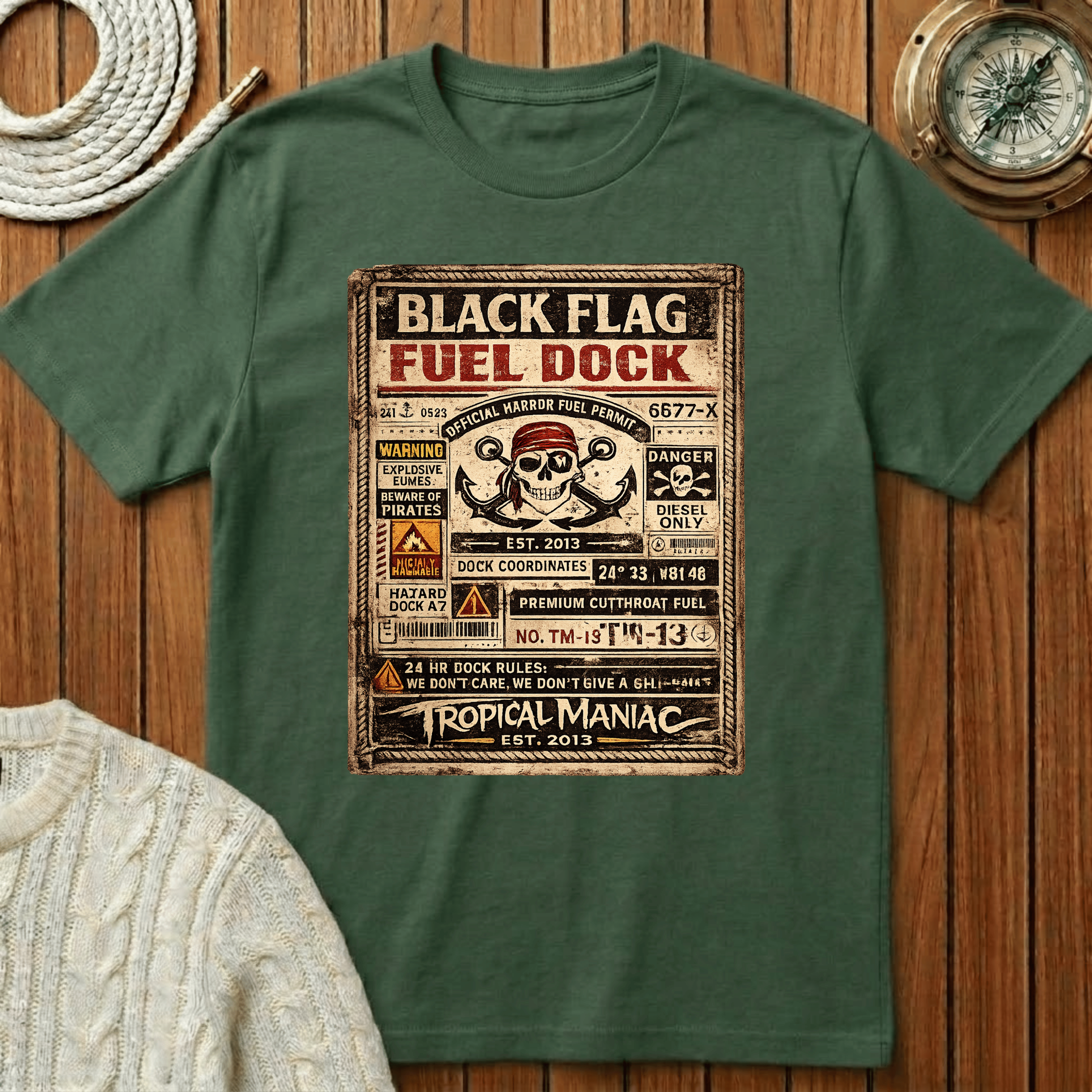 Black Flag Fuel Dock T-Shirt