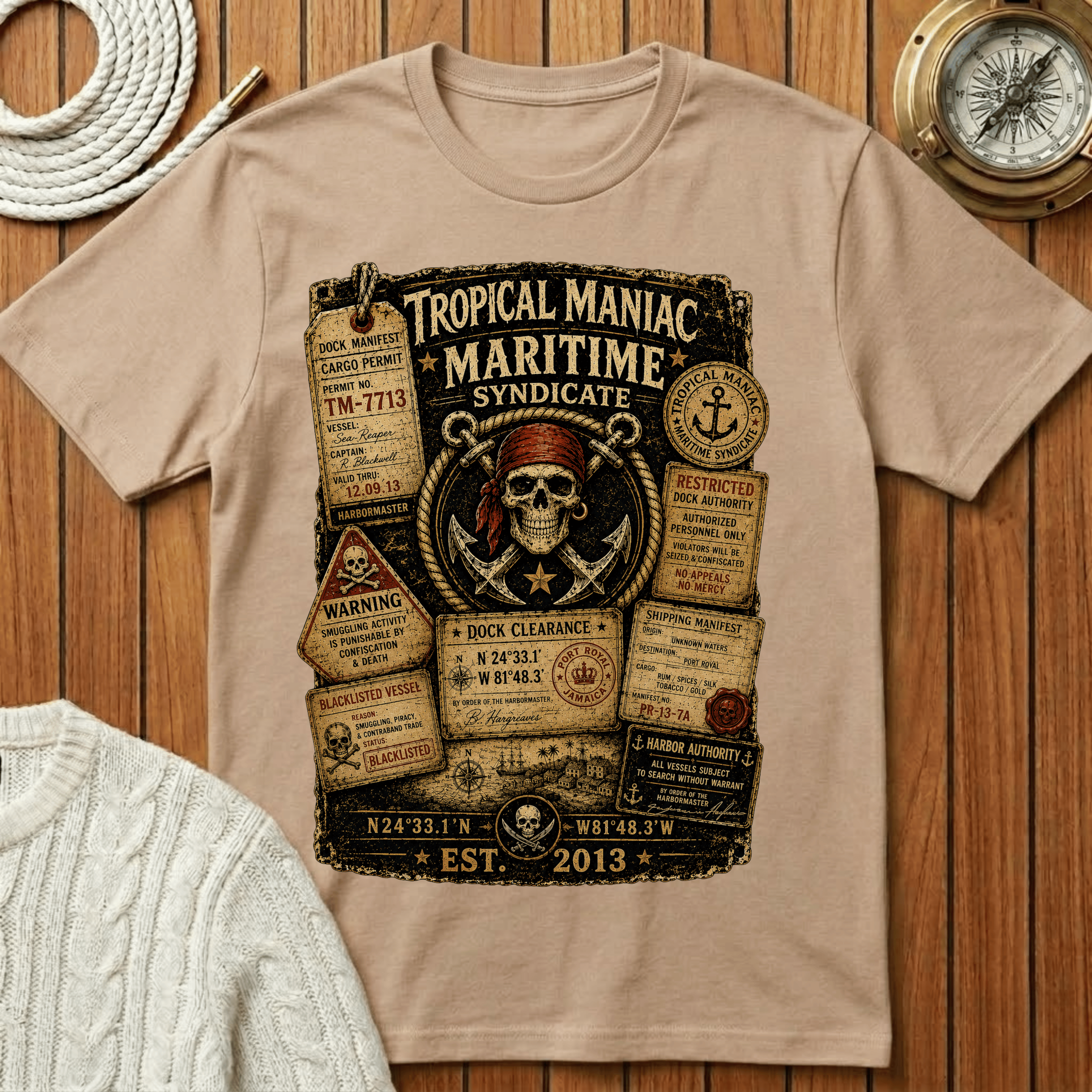 Tropical Maniac Maritime Syndicate T-Shirt