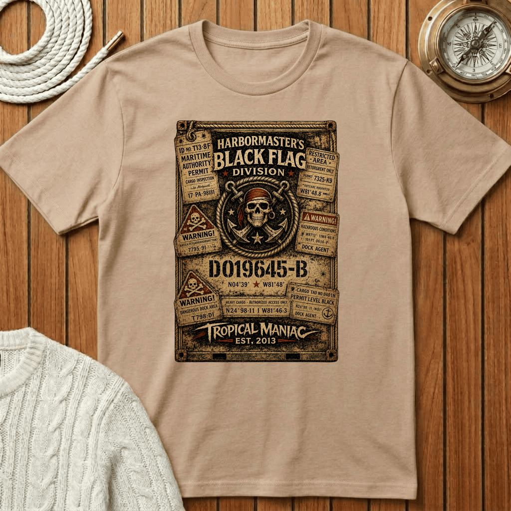 Black Flag Division Skull T‑Shirt