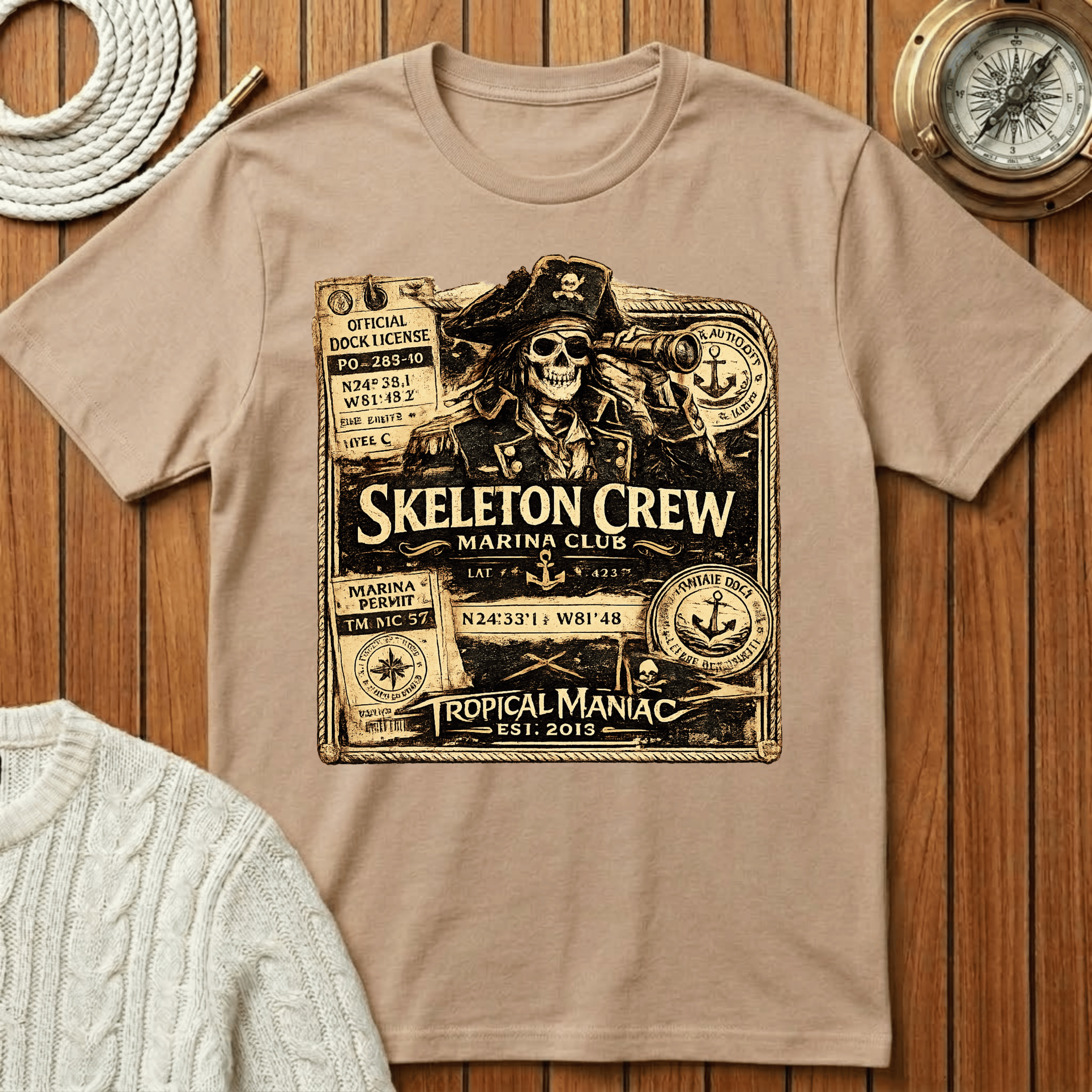 Skeleton Crew Marina Club T-Shirt