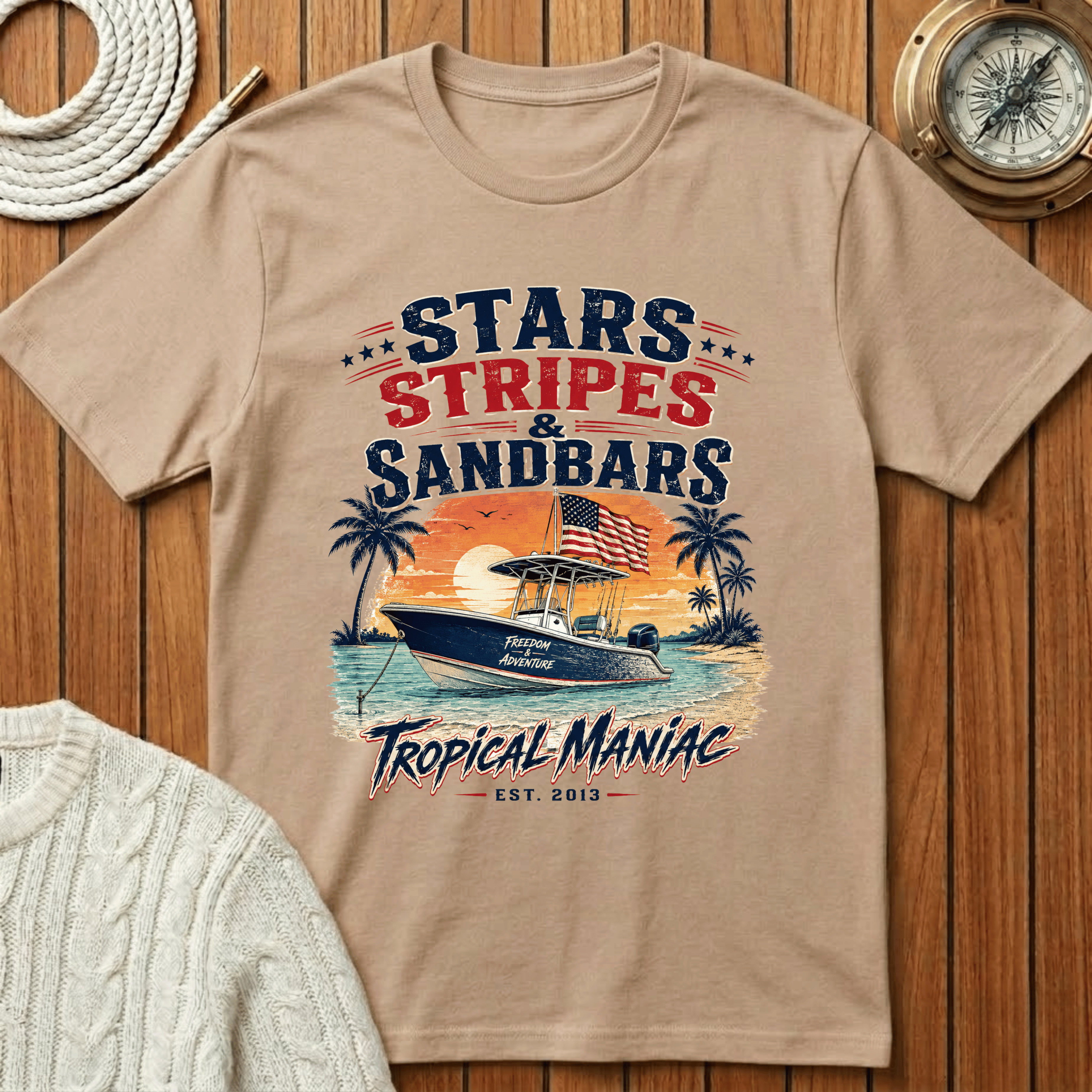 Stars, Stripes & Sandbars T-Shirt