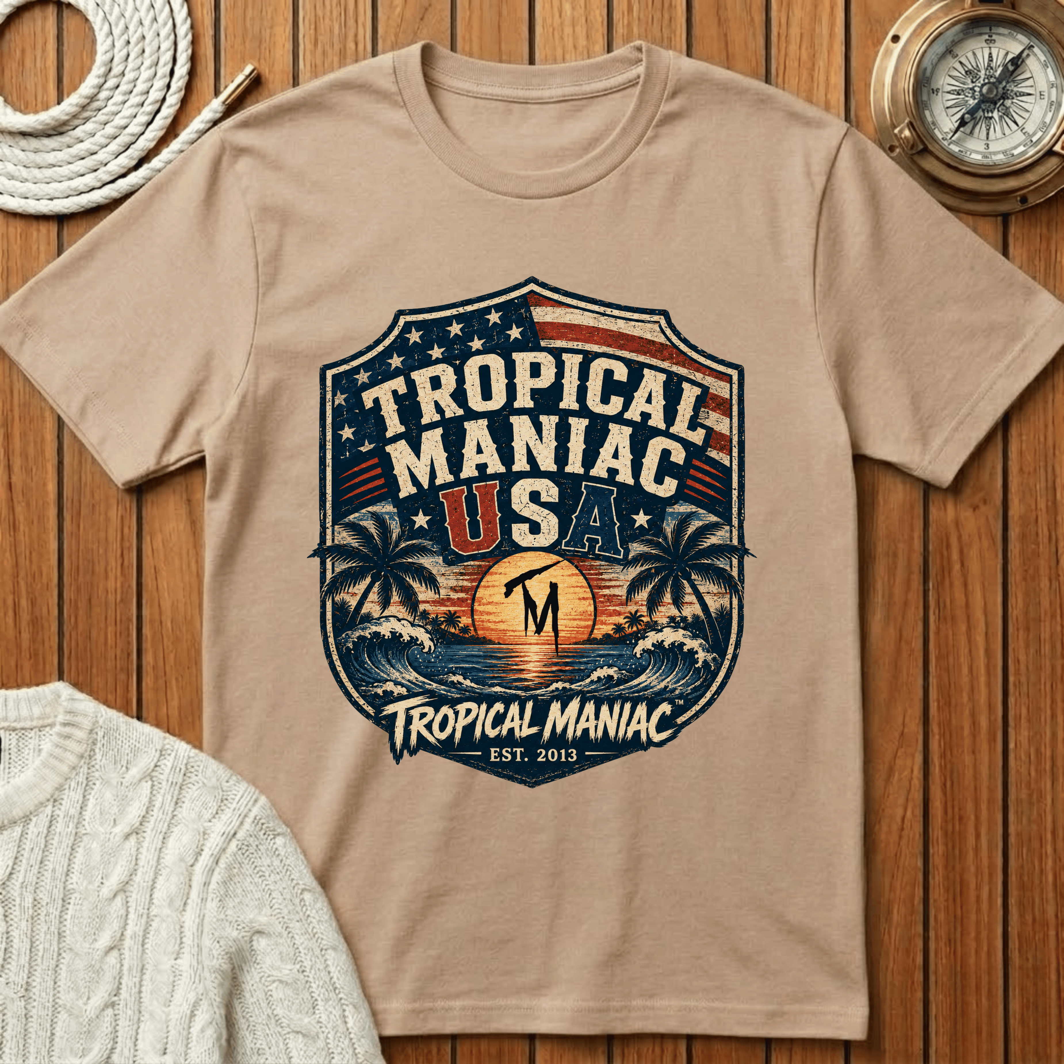 Tropical Maniac USA T-Shirt