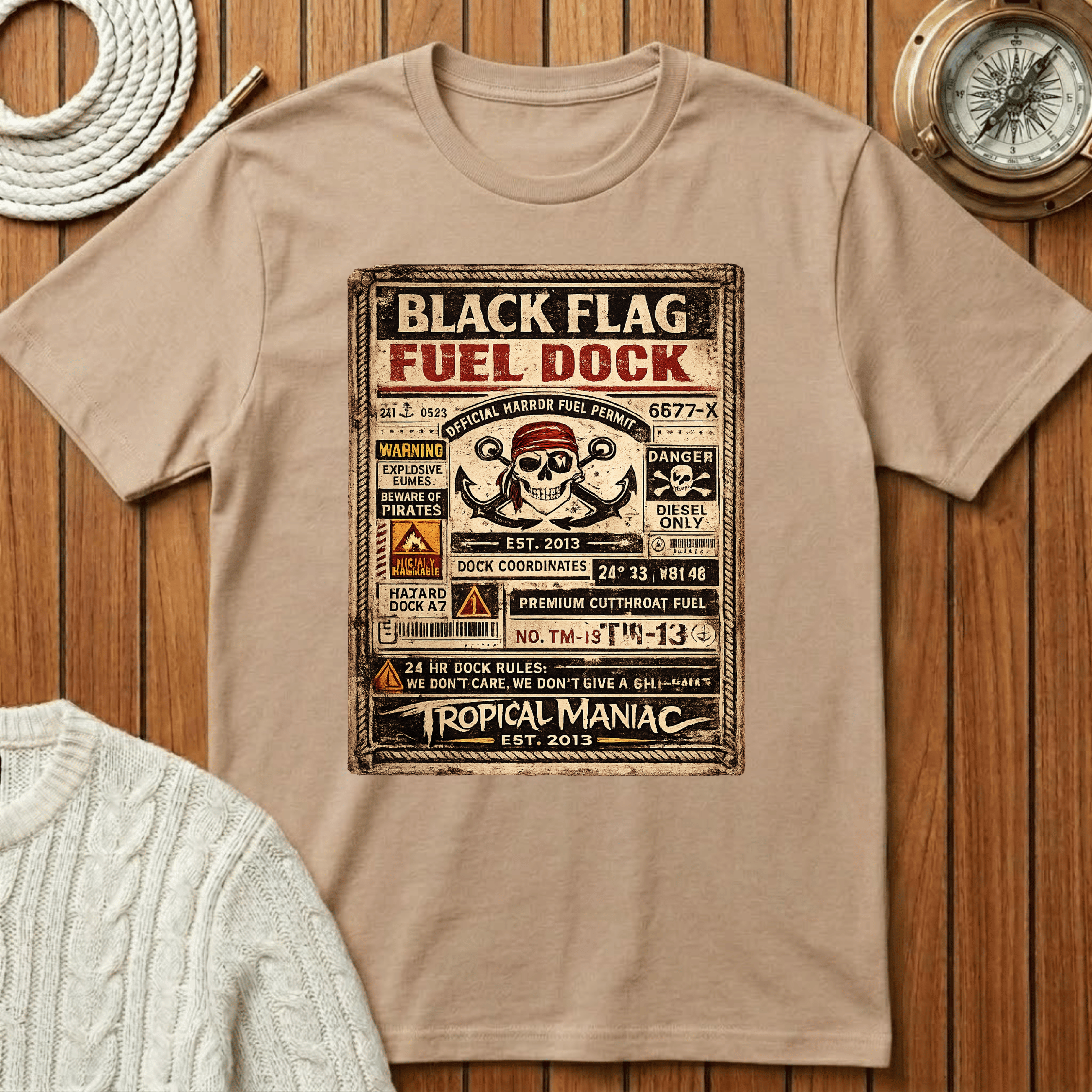 Black Flag Fuel Dock T-Shirt