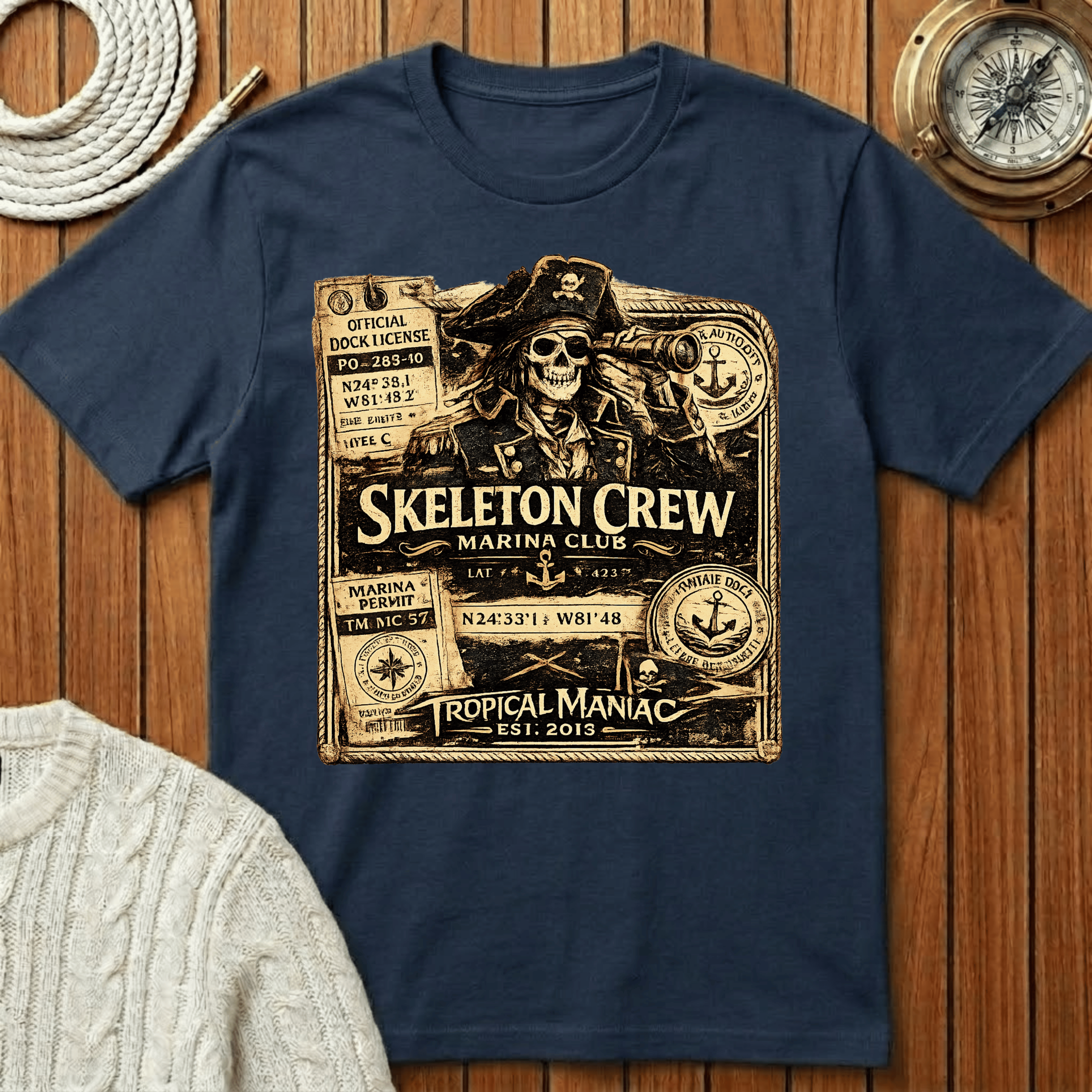 Skeleton Crew Marina Club T-Shirt