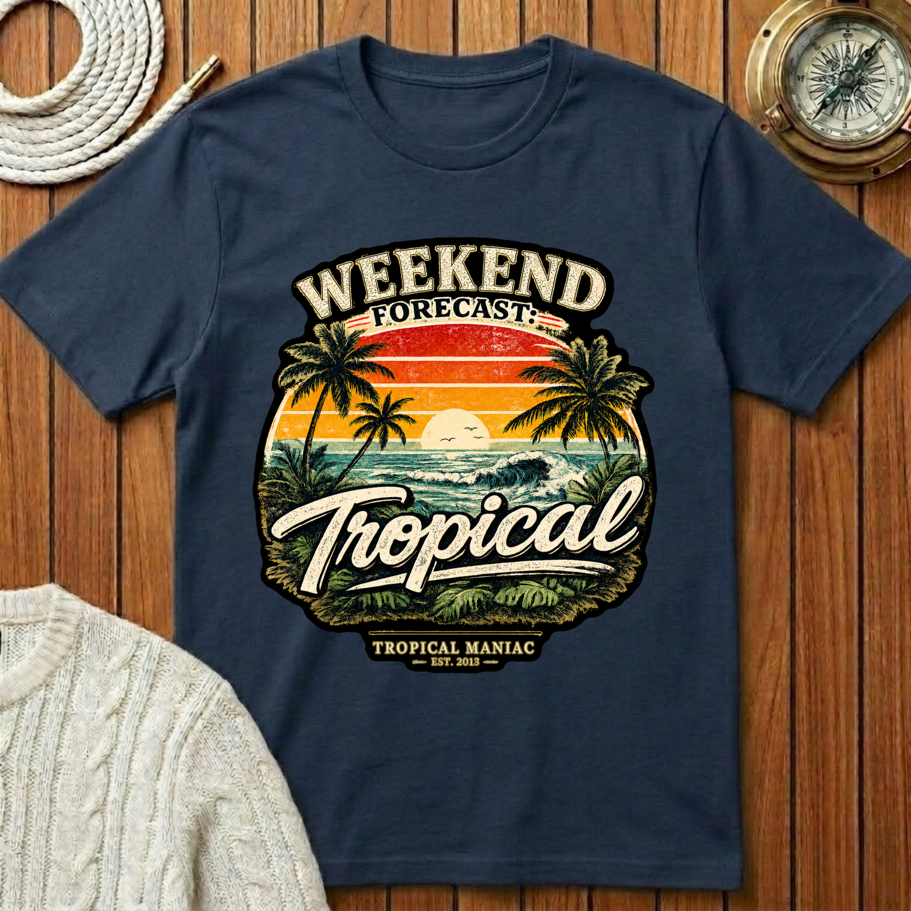 Weekend Forecast Tropical T-Shirt
