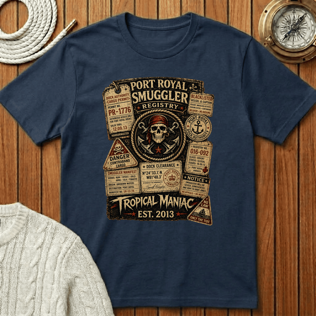 Smuggler Registry Skull T-Shirt