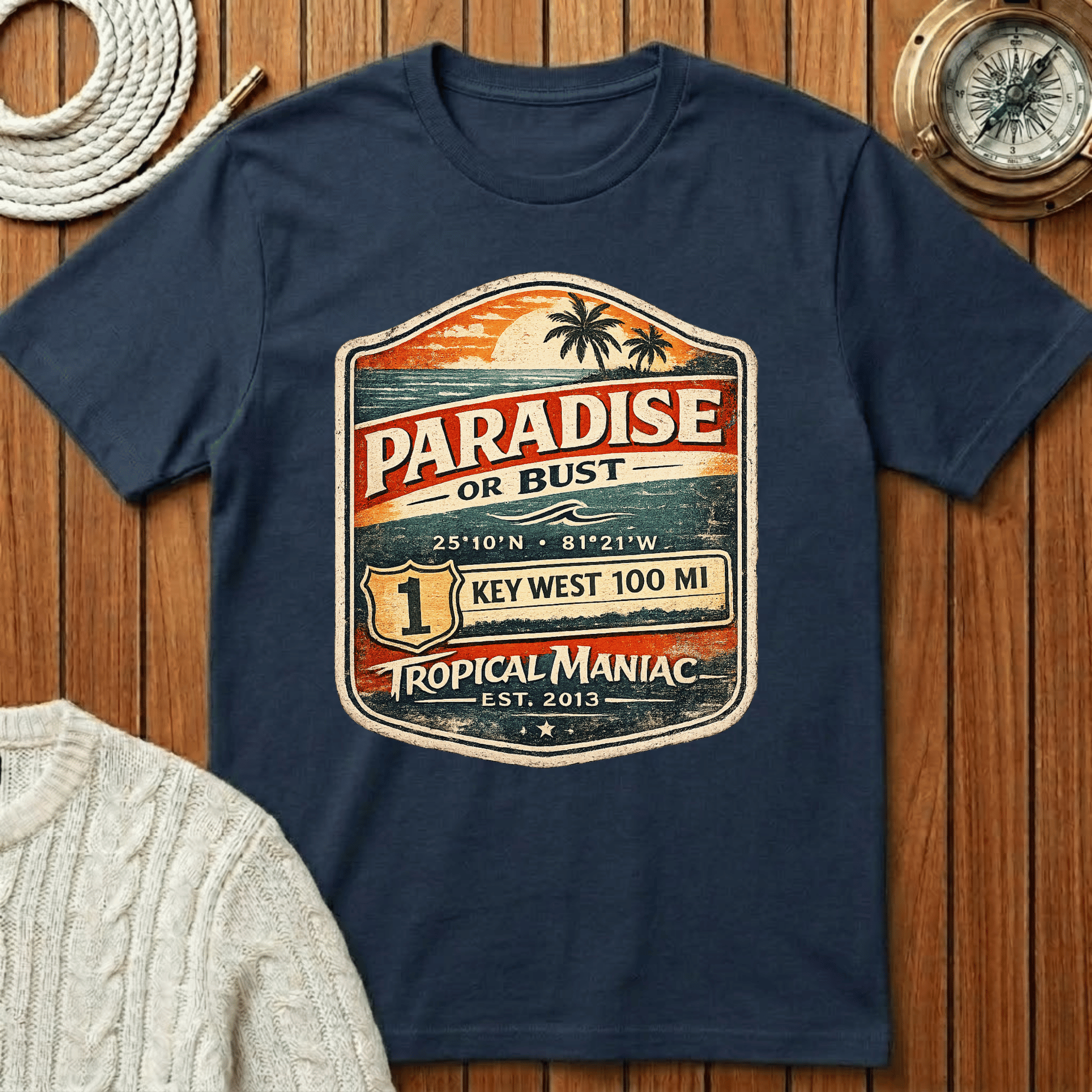 Paradise or Bust  Key West T-Shirt