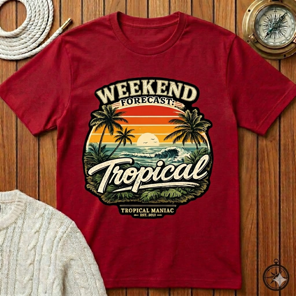 Weekend Forecast Tropical T-Shirt
